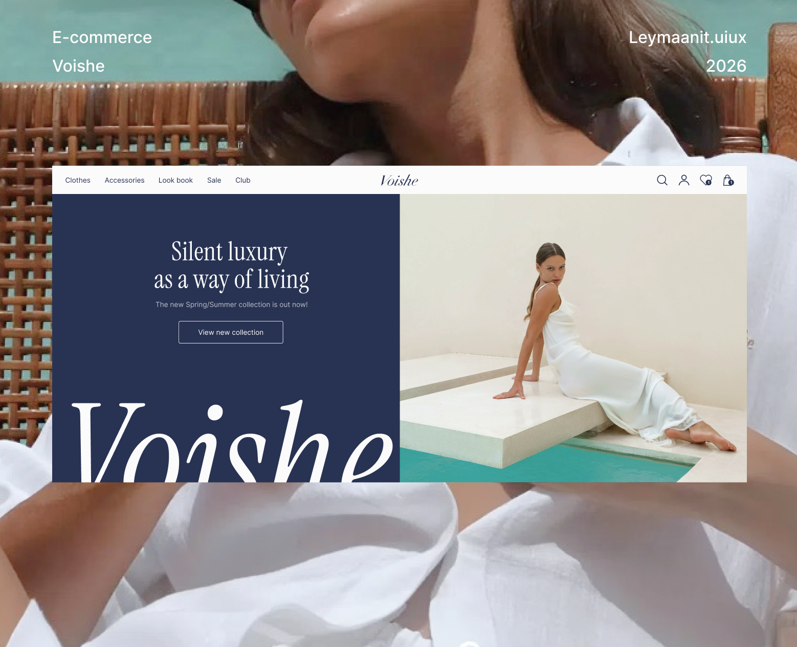 Voishe — UX/UI design, E-commerce website — Интерфейсы, Брендинг на Dprofile