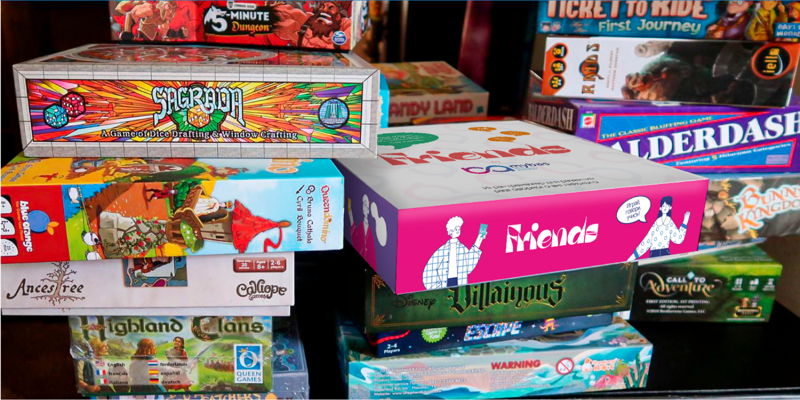 Дизайн настольной игры Friends by Mybas | 2024 — Изображение №10 — Брендинг на Dprofile