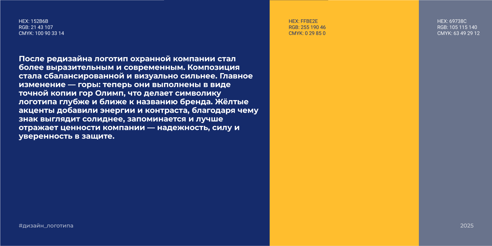 Редизайн логотипа для ЧОП ОЛИМП | 2025 — Изображение №5 — Брендинг на Dprofile