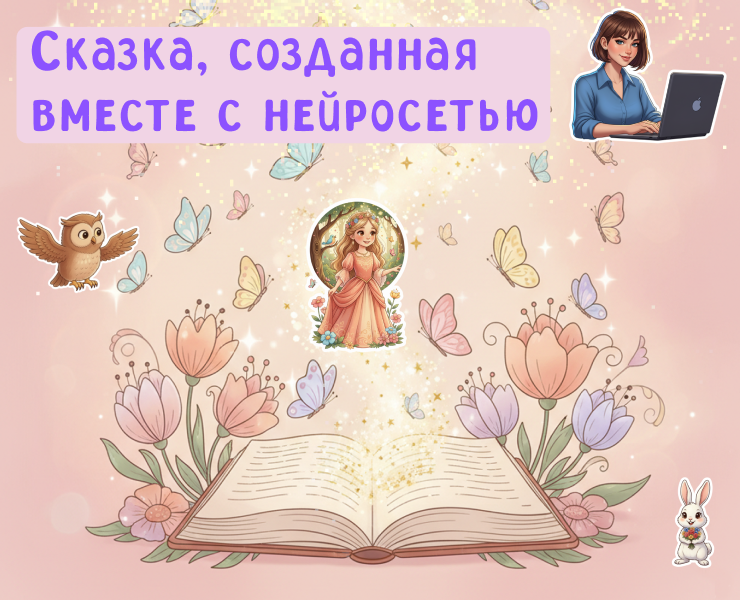 Сказка, созданная вместе с нейросетью на Dprofile