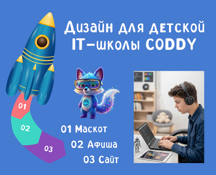 Дизайн сайта, плаката -афиши, создание маскота на Dprofile