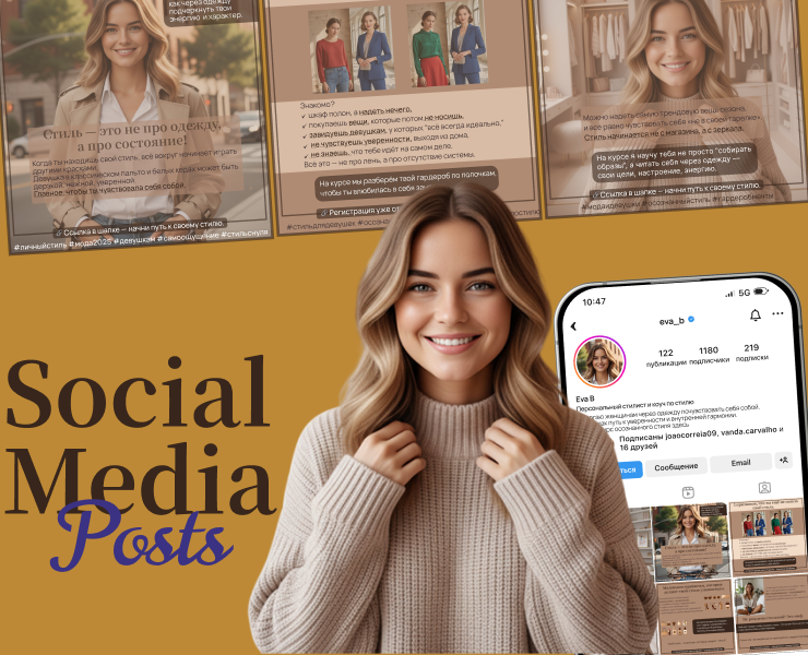 Посты в соц.сетях — Графика, Маркетинг на Dprofile