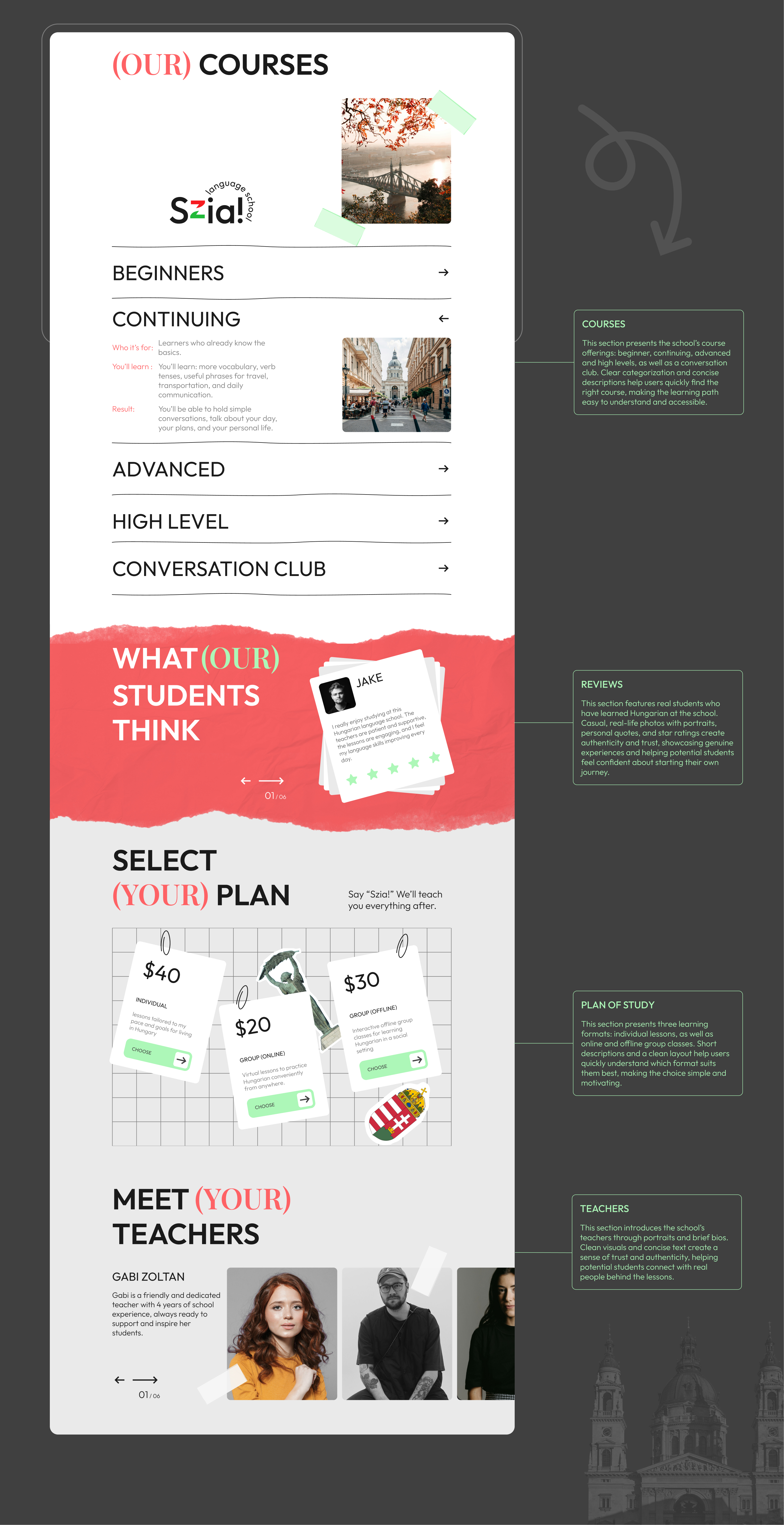 Лендинг для языковой школы — Изображение №4 — Интерфейсы, Брендинг на Dprofile