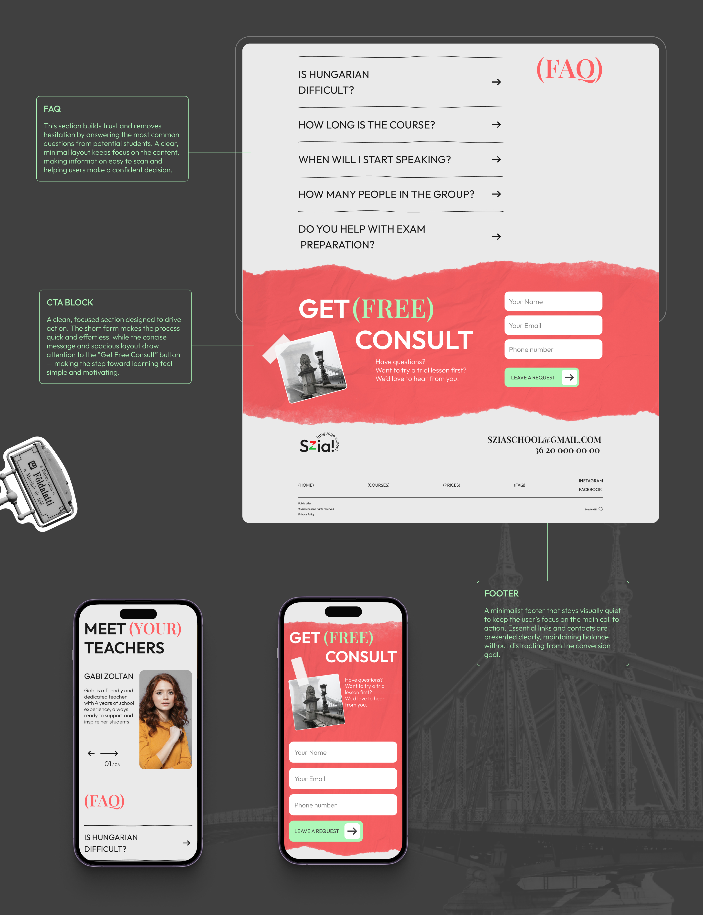 Лендинг для языковой школы — Изображение №5 — Интерфейсы, Брендинг на Dprofile