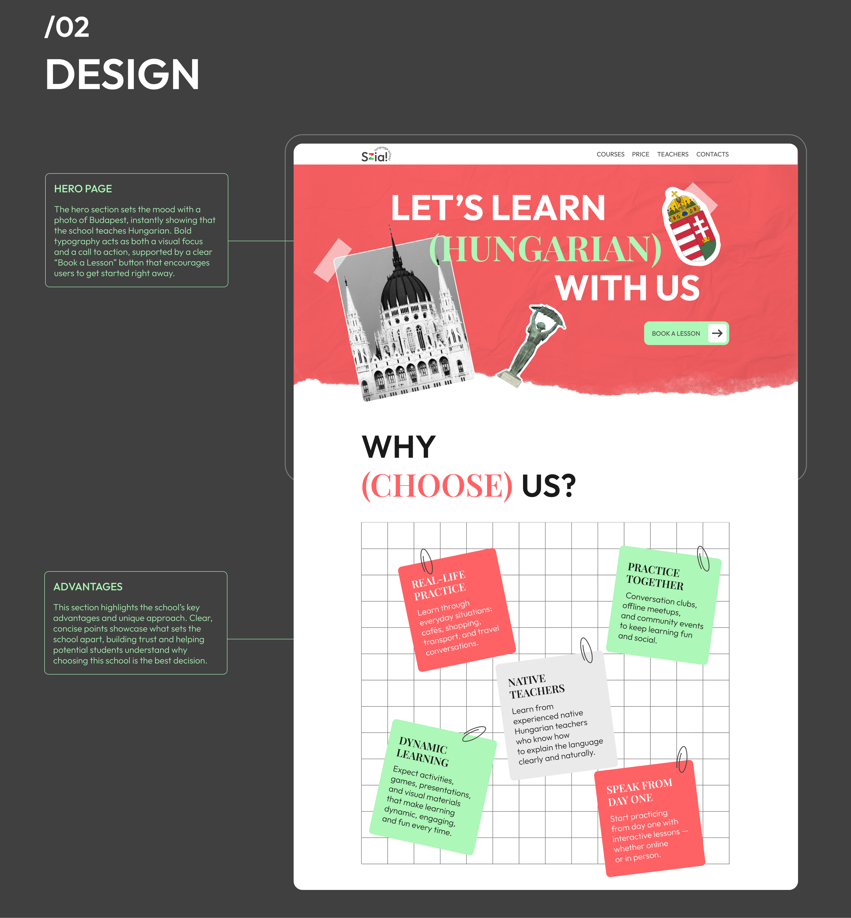 Лендинг для языковой школы — Изображение №3 — Интерфейсы, Брендинг на Dprofile