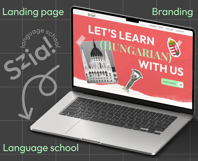 Лендинг для языковой школы — Интерфейсы, Брендинг на Dprofile