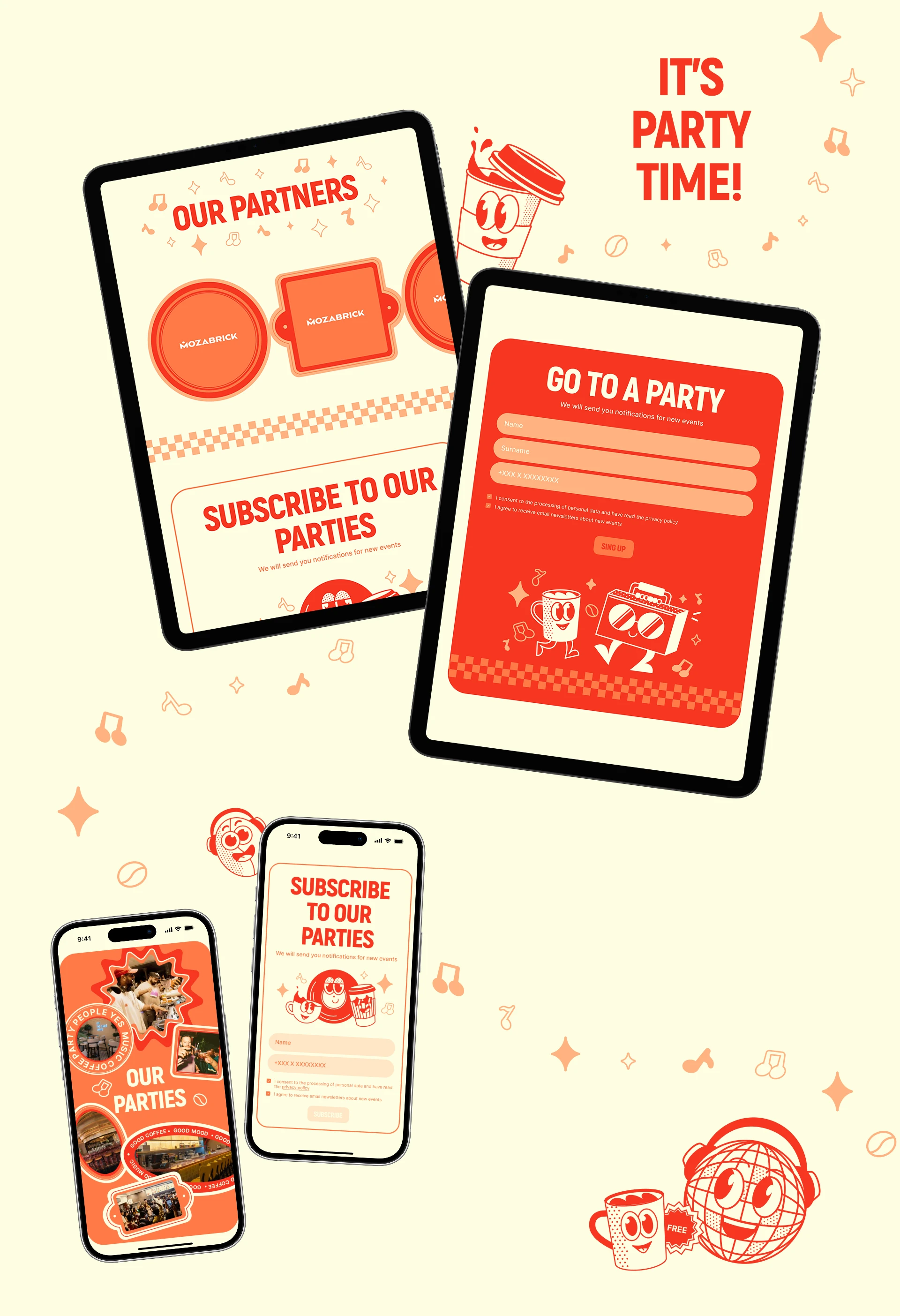 COFFEE MUSIC | Брендинг и Веб-дизайн — Изображение №7 — Интерфейсы, Брендинг на Dprofile