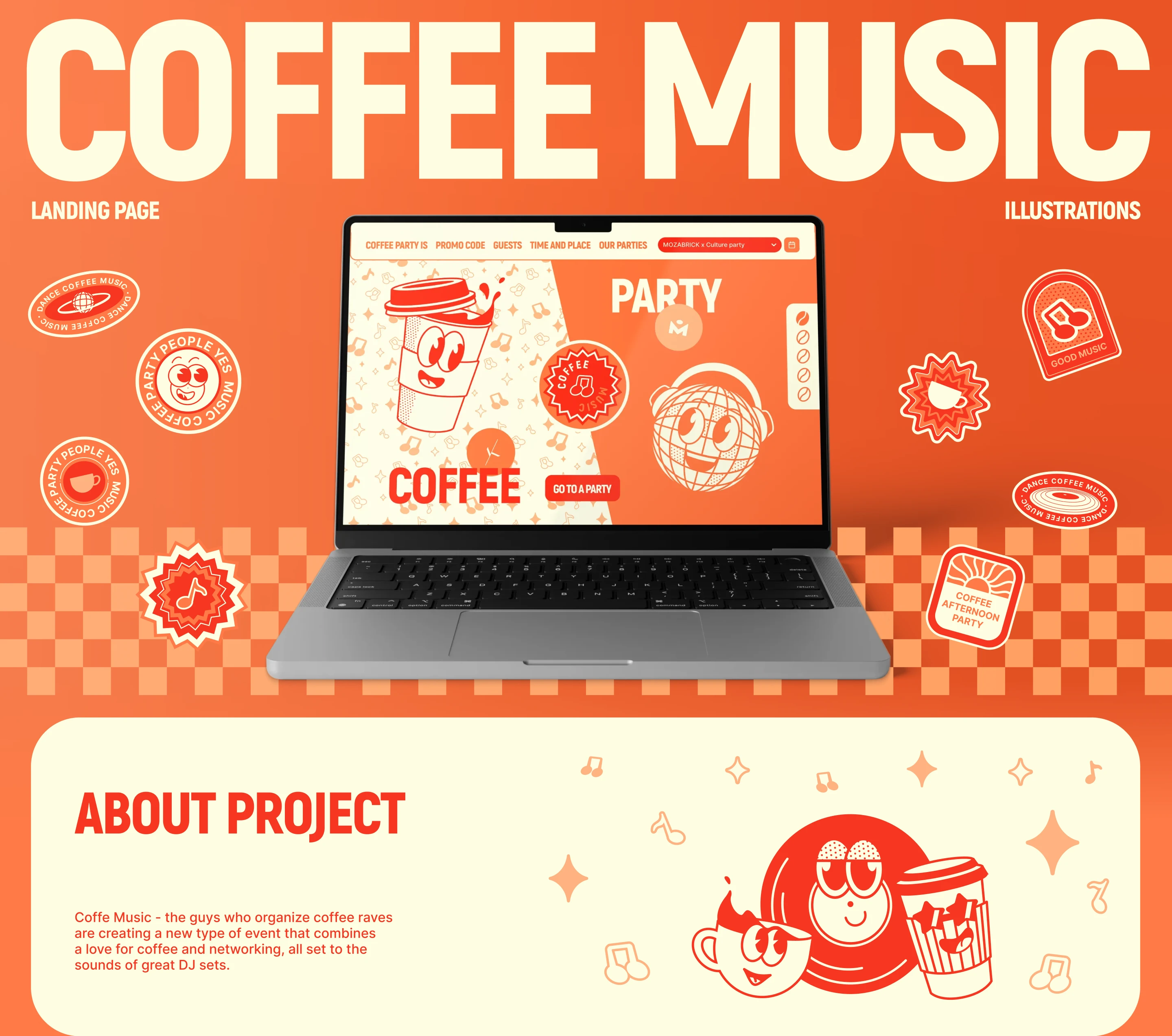 COFFEE MUSIC | Брендинг и Веб-дизайн — Изображение №1 — Интерфейсы, Брендинг на Dprofile