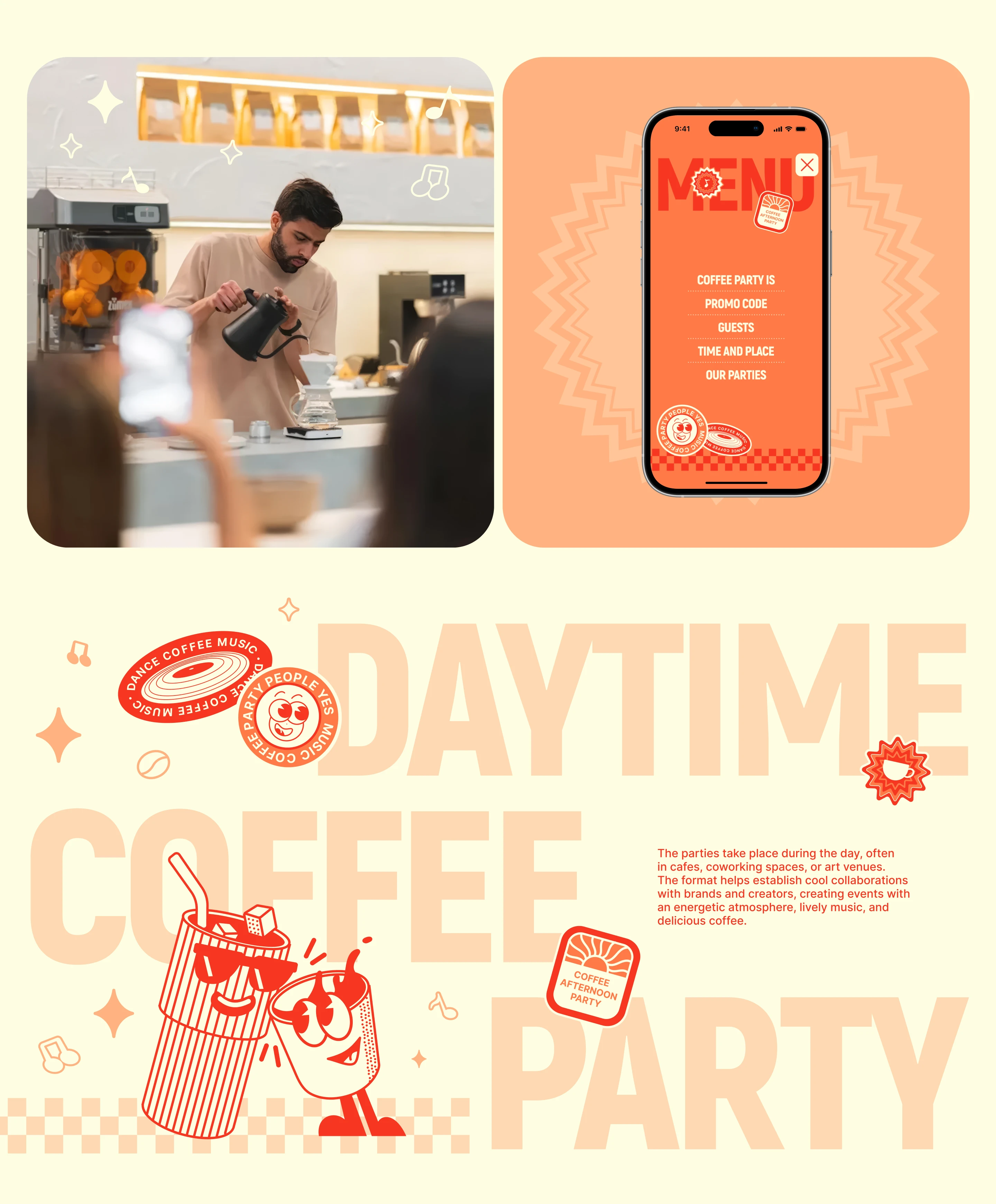 COFFEE MUSIC | Брендинг и Веб-дизайн — Изображение №2 — Интерфейсы, Брендинг на Dprofile