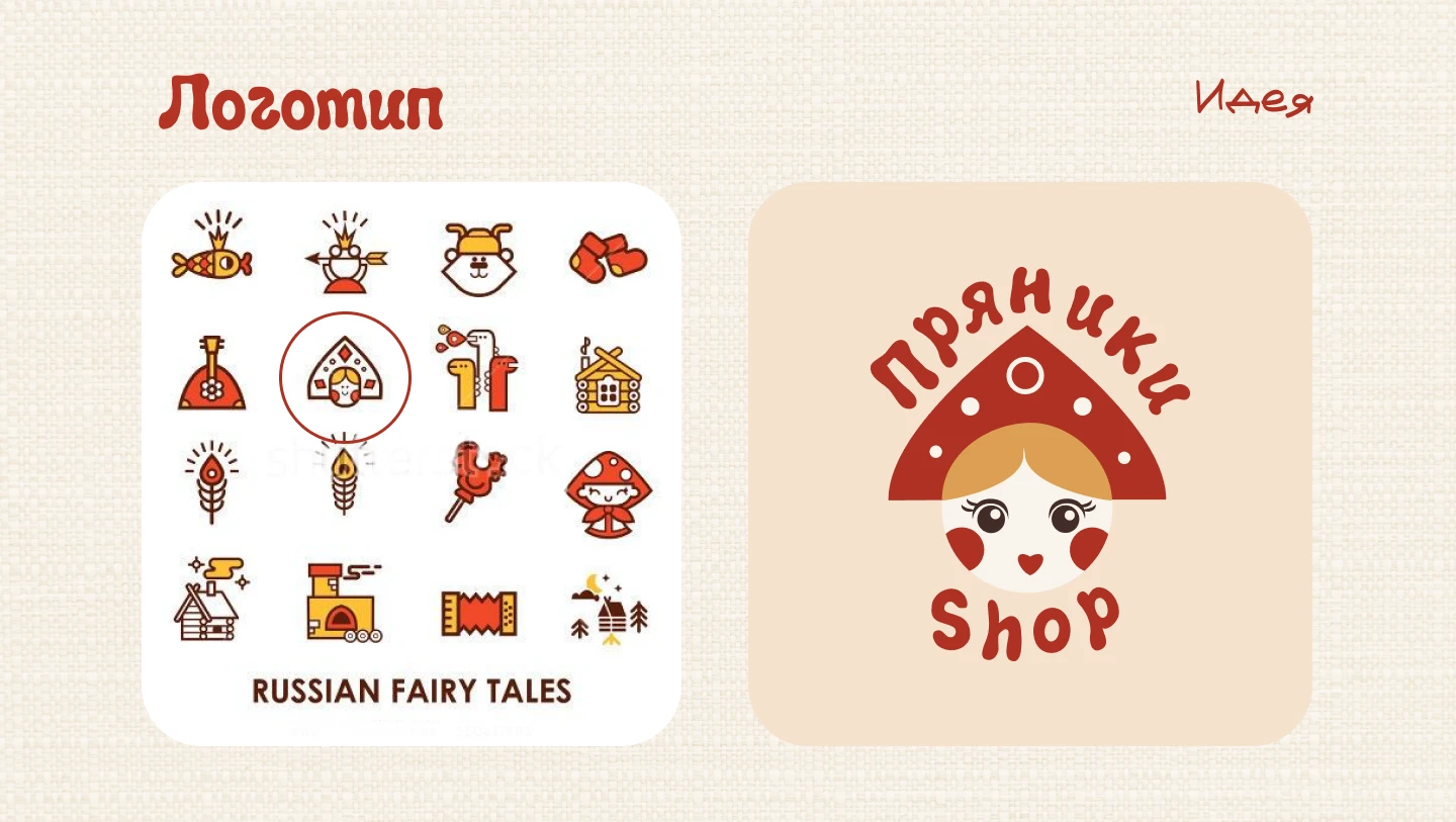 Разработка фирменного стиля компании "Пряники SHOP" — Изображение №7 — Интерфейсы, Брендинг на Dprofile