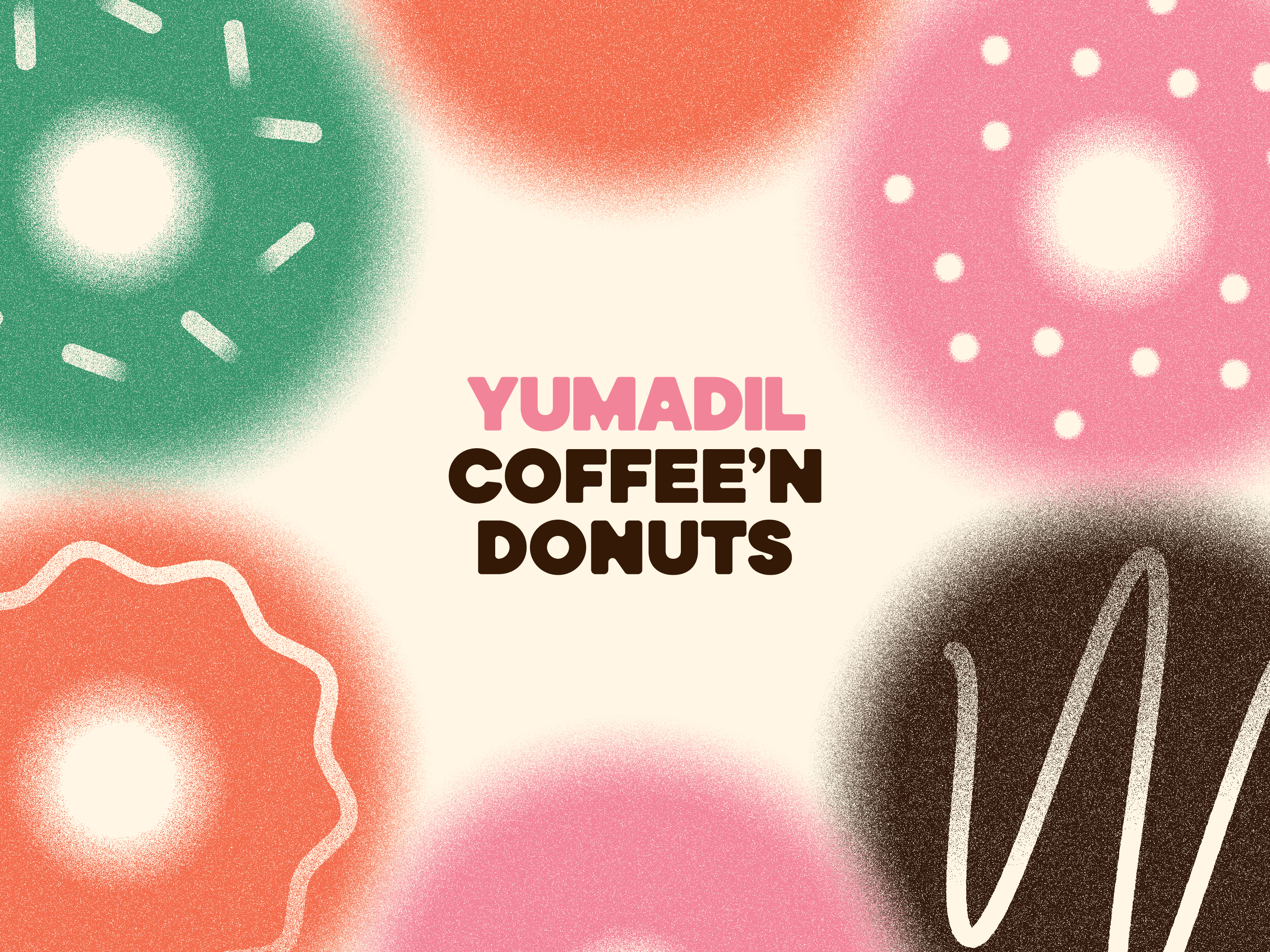 COFFEE'N DONUTS BRAND IDENTITY YUMADIL CAFE / КОФЕ И ПОНЧИКИ — Изображение №11 — Брендинг на Dprofile