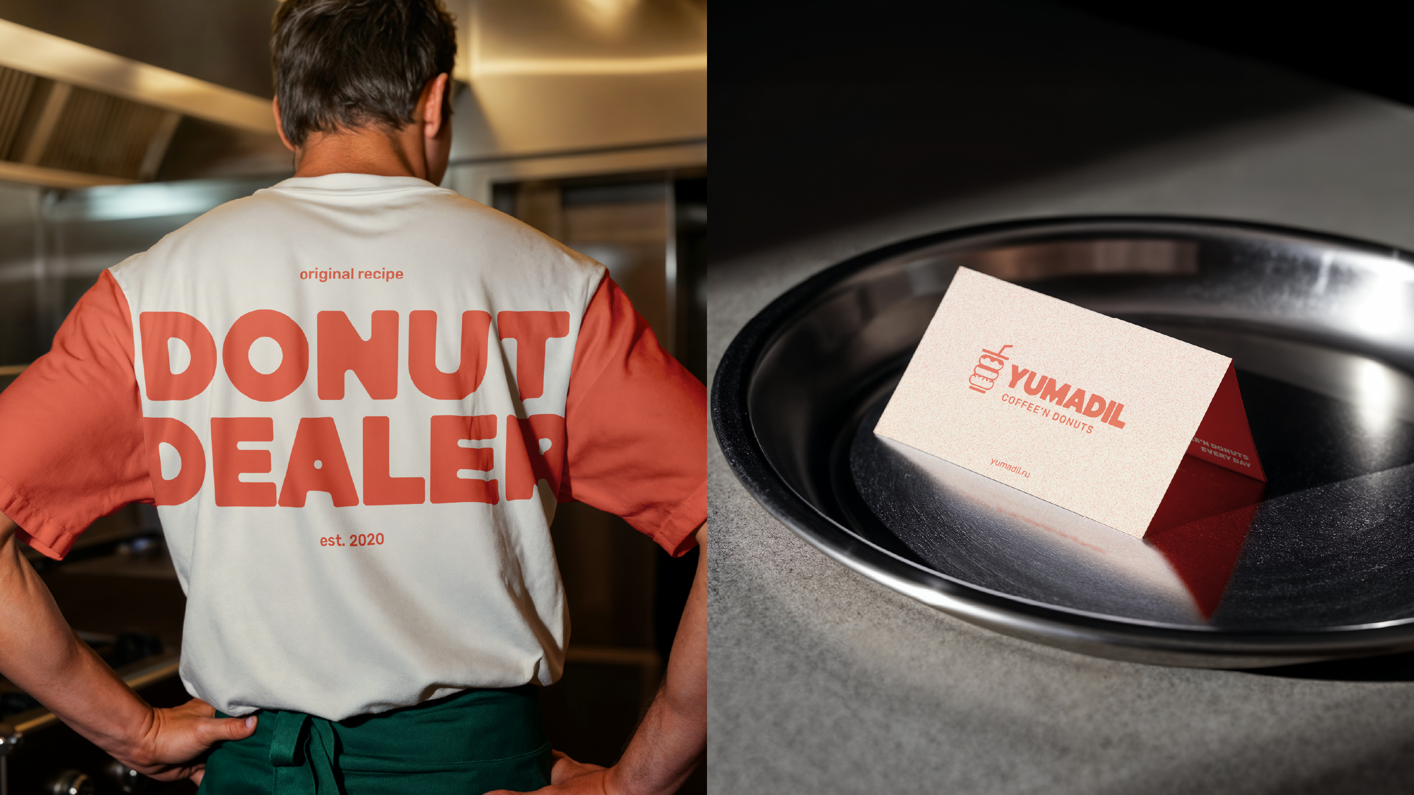 COFFEE'N DONUTS BRAND IDENTITY YUMADIL CAFE / КОФЕ И ПОНЧИКИ — Изображение №6 — Брендинг на Dprofile