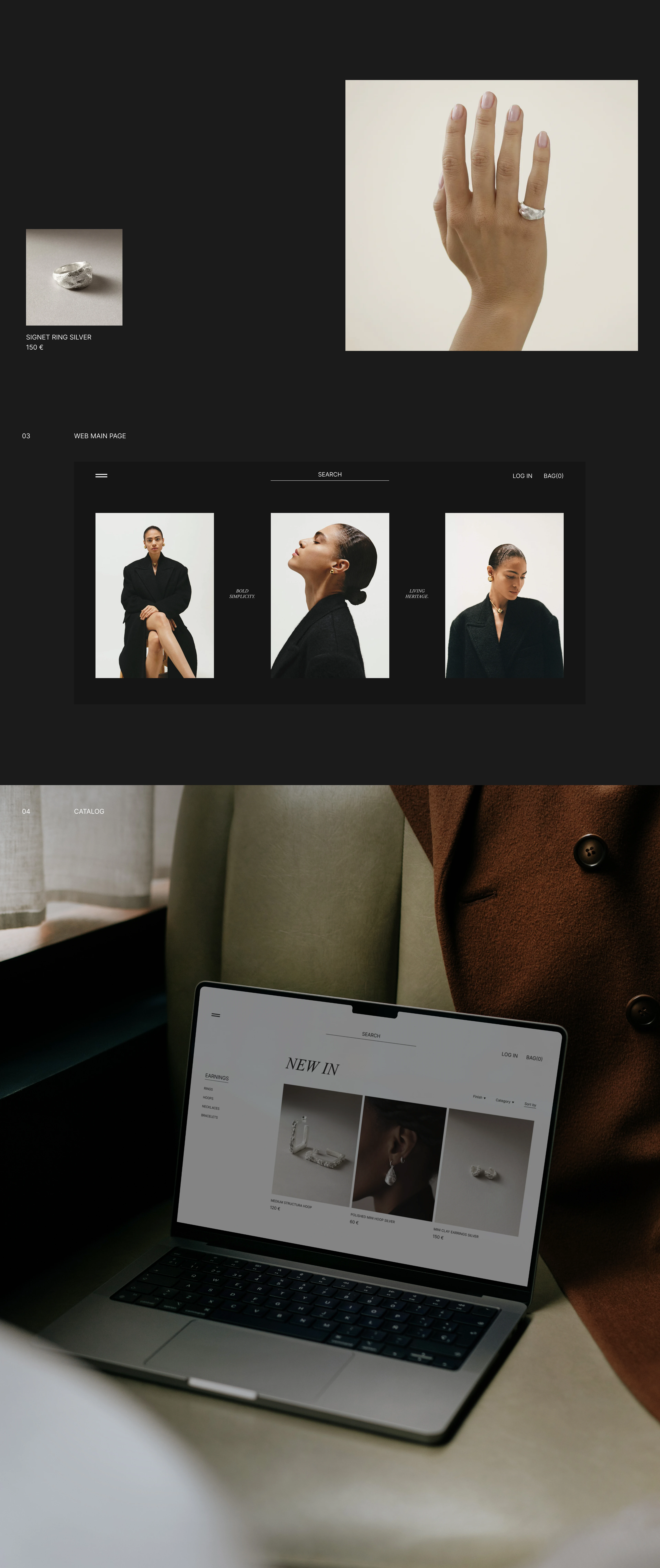NOOTKA jewelry website redesign concept — Изображение №3 — Интерфейсы на Dprofile