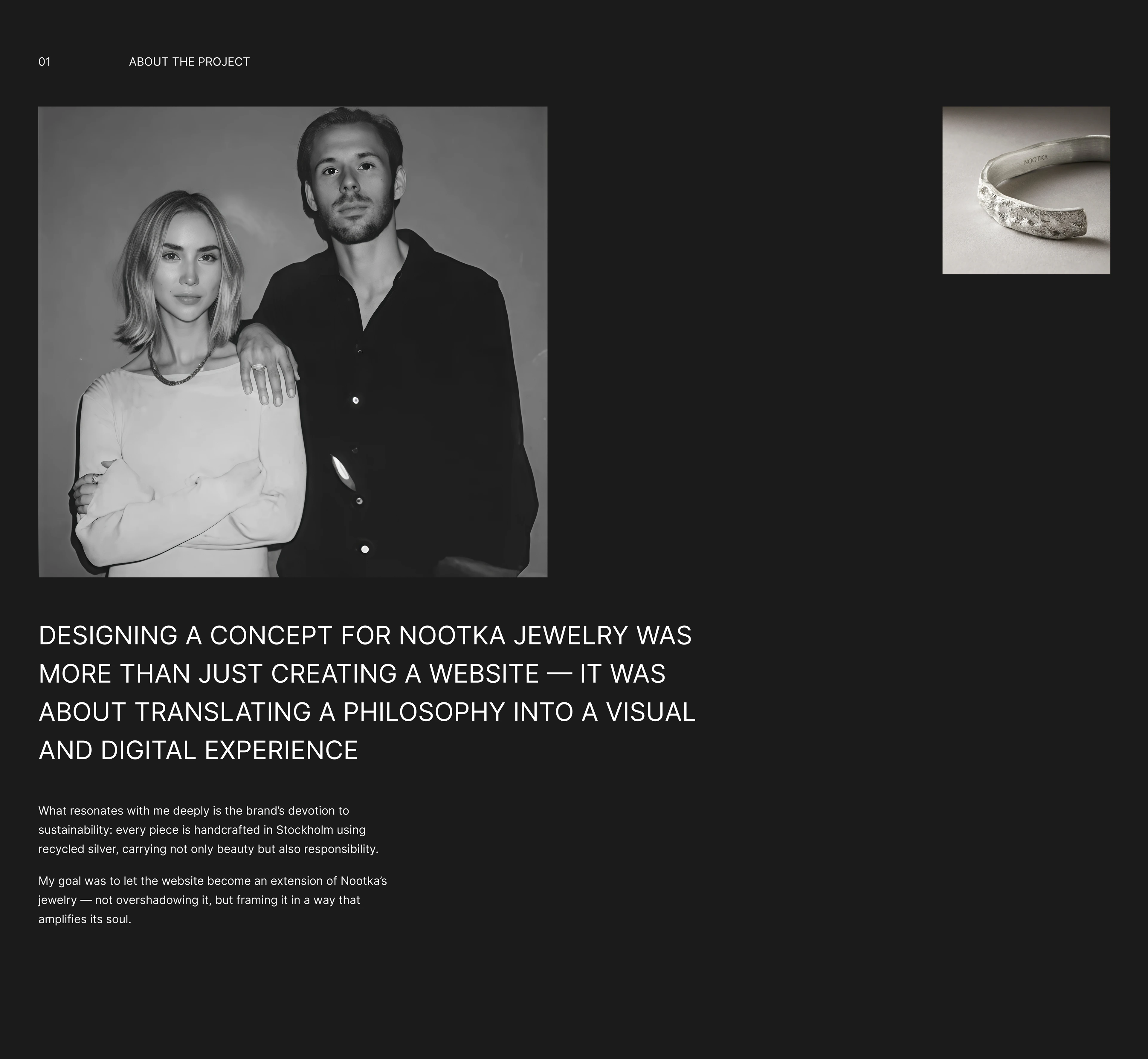 NOOTKA jewelry website redesign concept — Изображение №1 — Интерфейсы на Dprofile