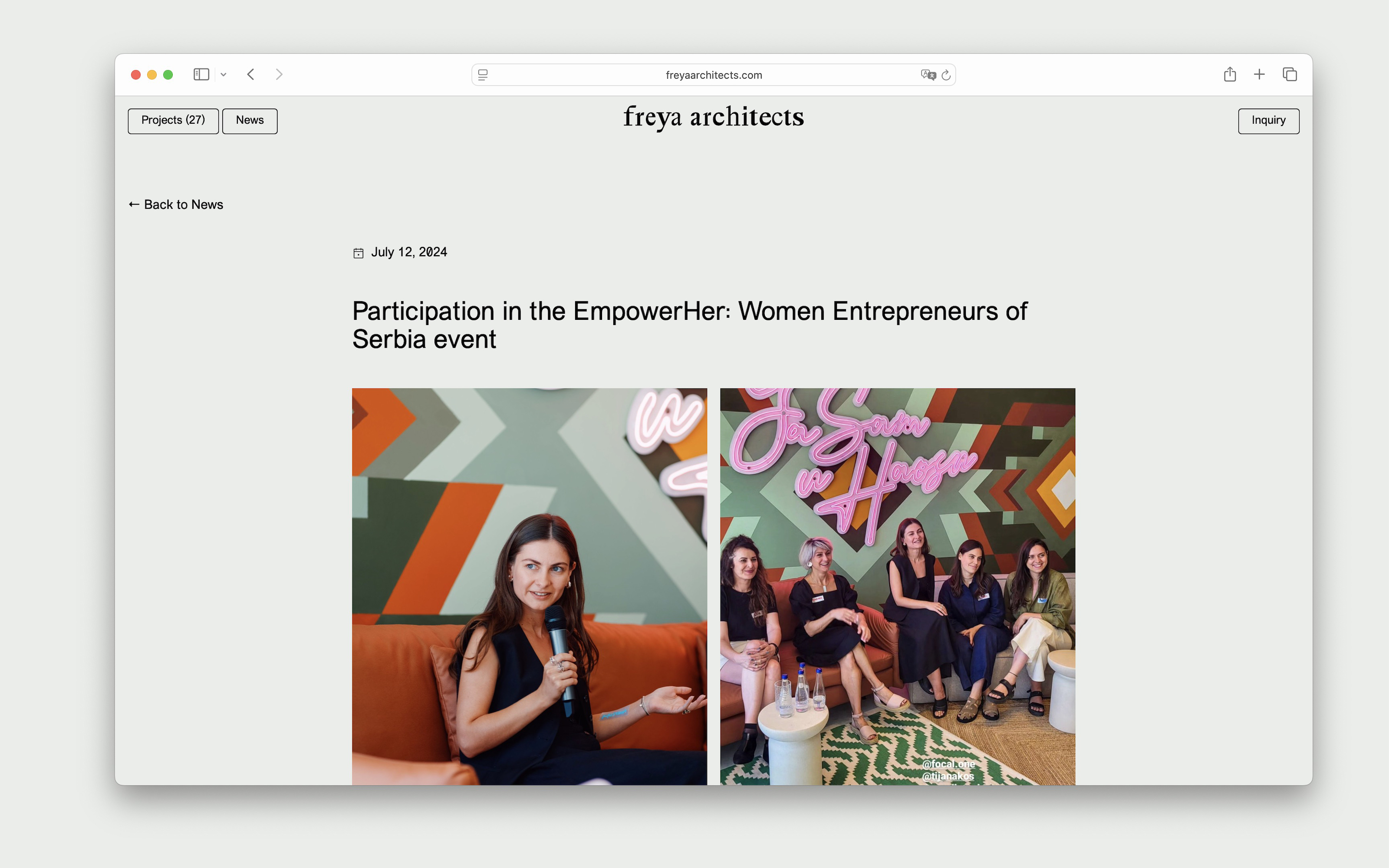 Сайт для архитектурного бюро Freya Architects — Изображение №5 — Интерфейсы на Dprofile