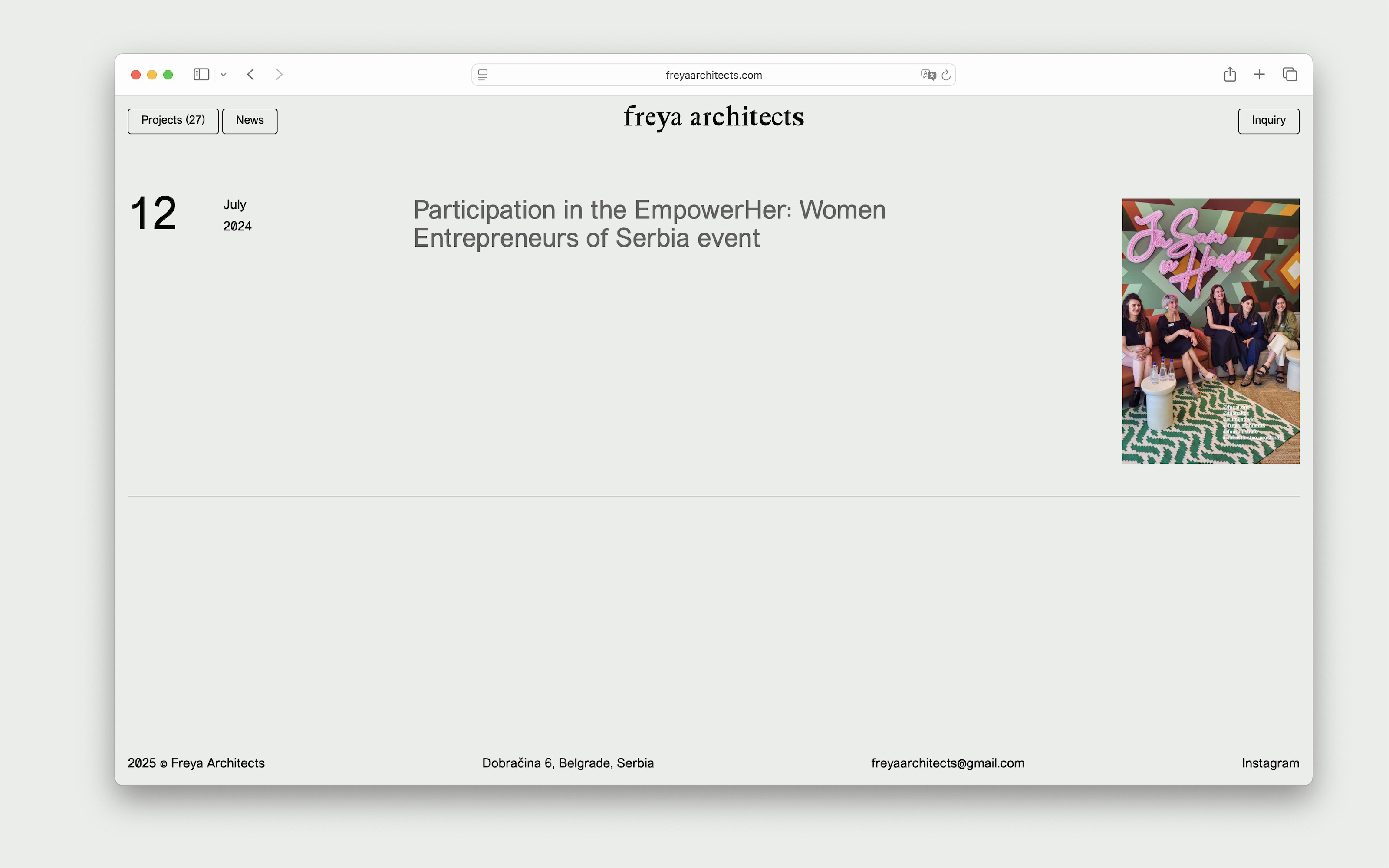 Сайт для архитектурного бюро Freya Architects — Изображение №4 — Интерфейсы на Dprofile