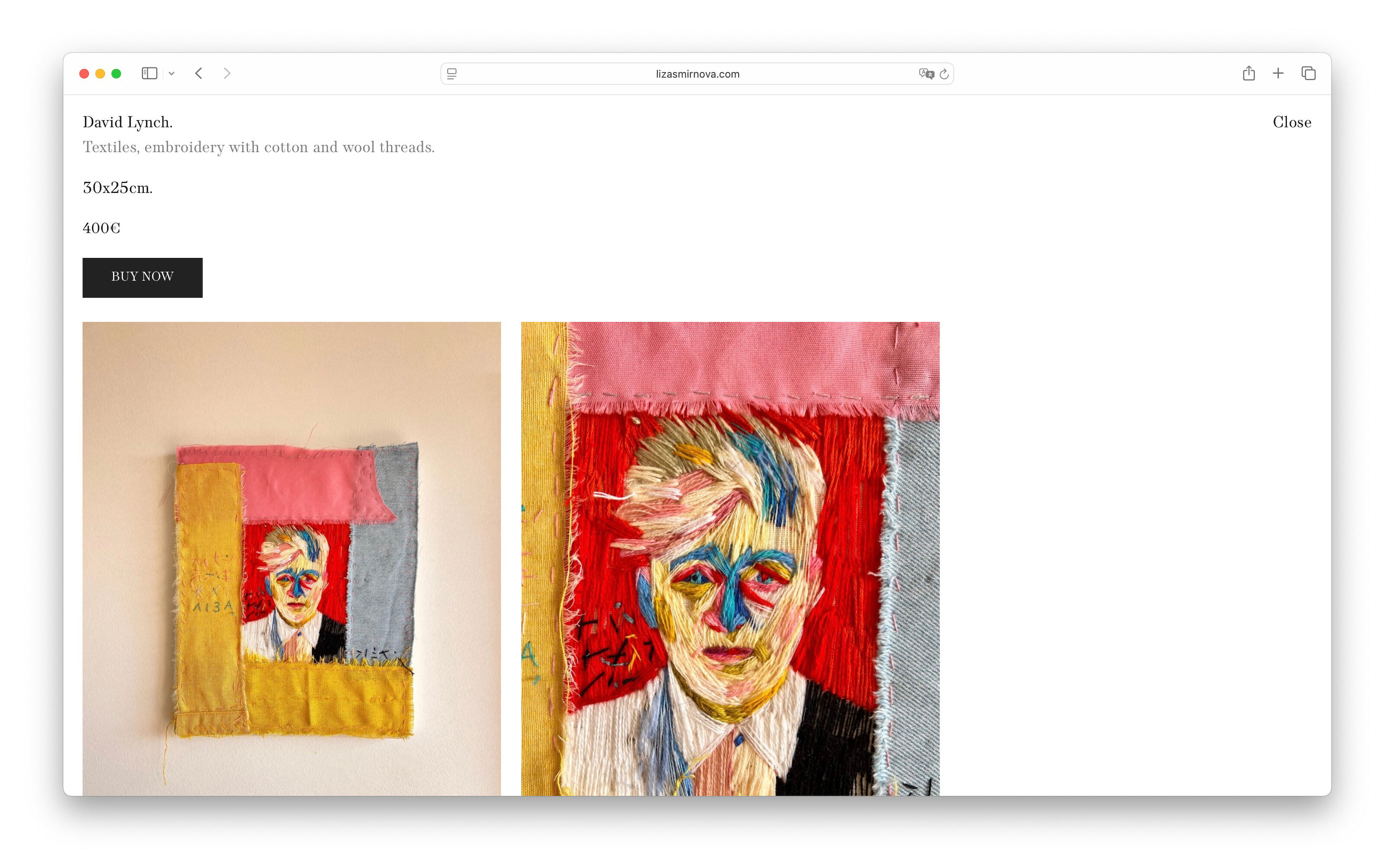 Сайт для художницы Лизы Смирновой — Изображение №11 — Интерфейсы на Dprofile