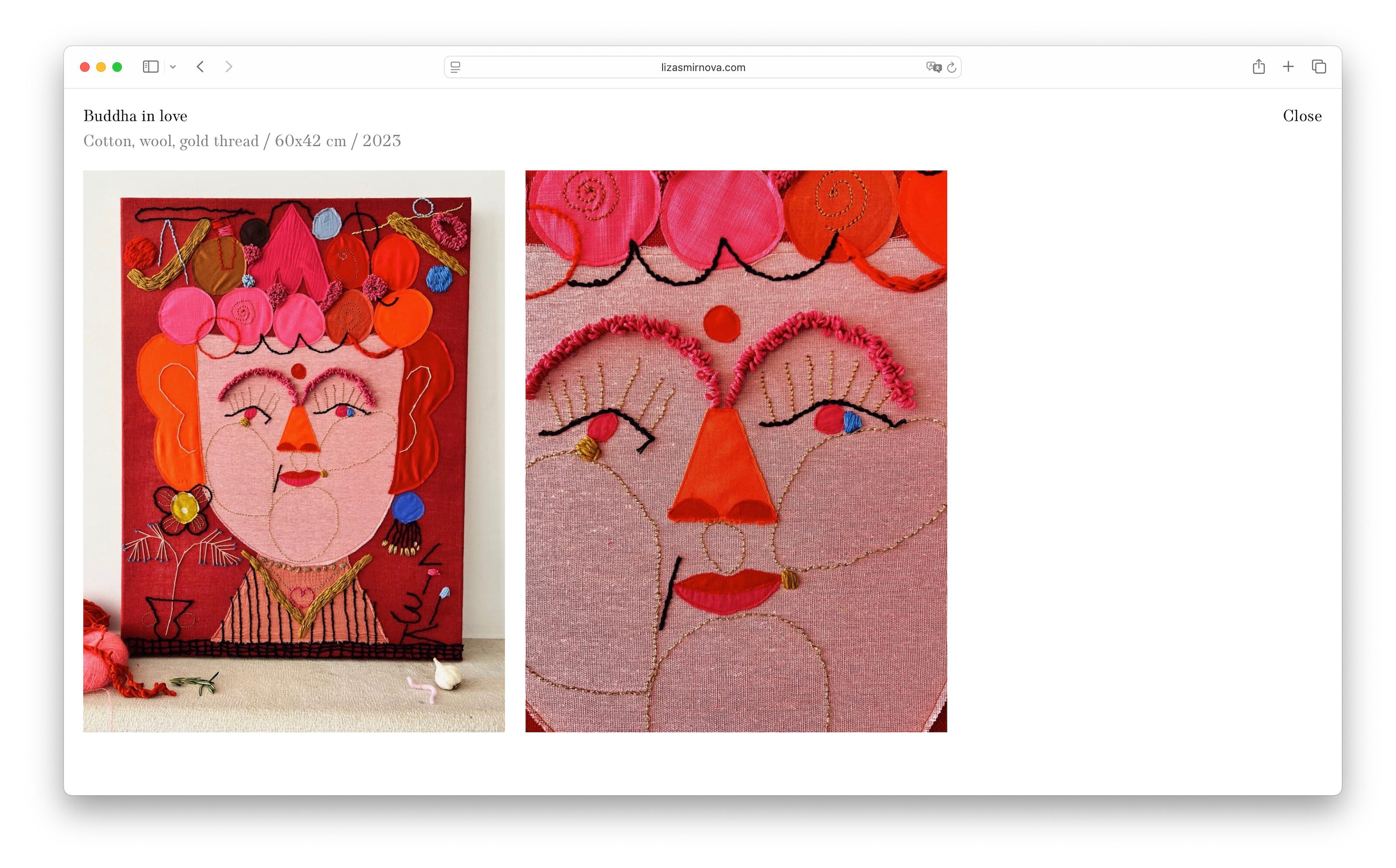 Сайт для художницы Лизы Смирновой — Изображение №4 — Интерфейсы на Dprofile