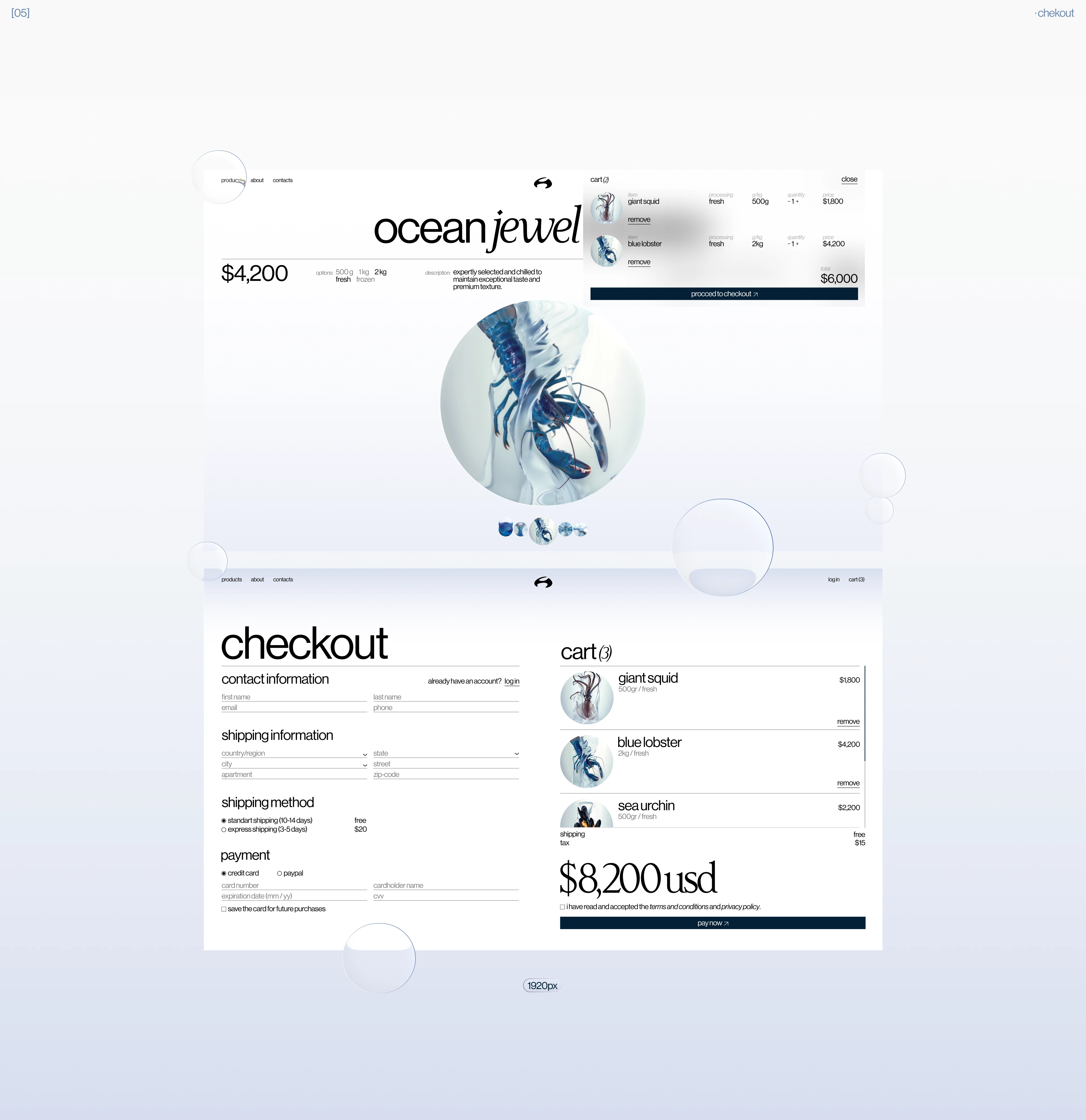 aqua - eCommerce - UX/UI — Изображение №10 — Интерфейсы, Брендинг на Dprofile