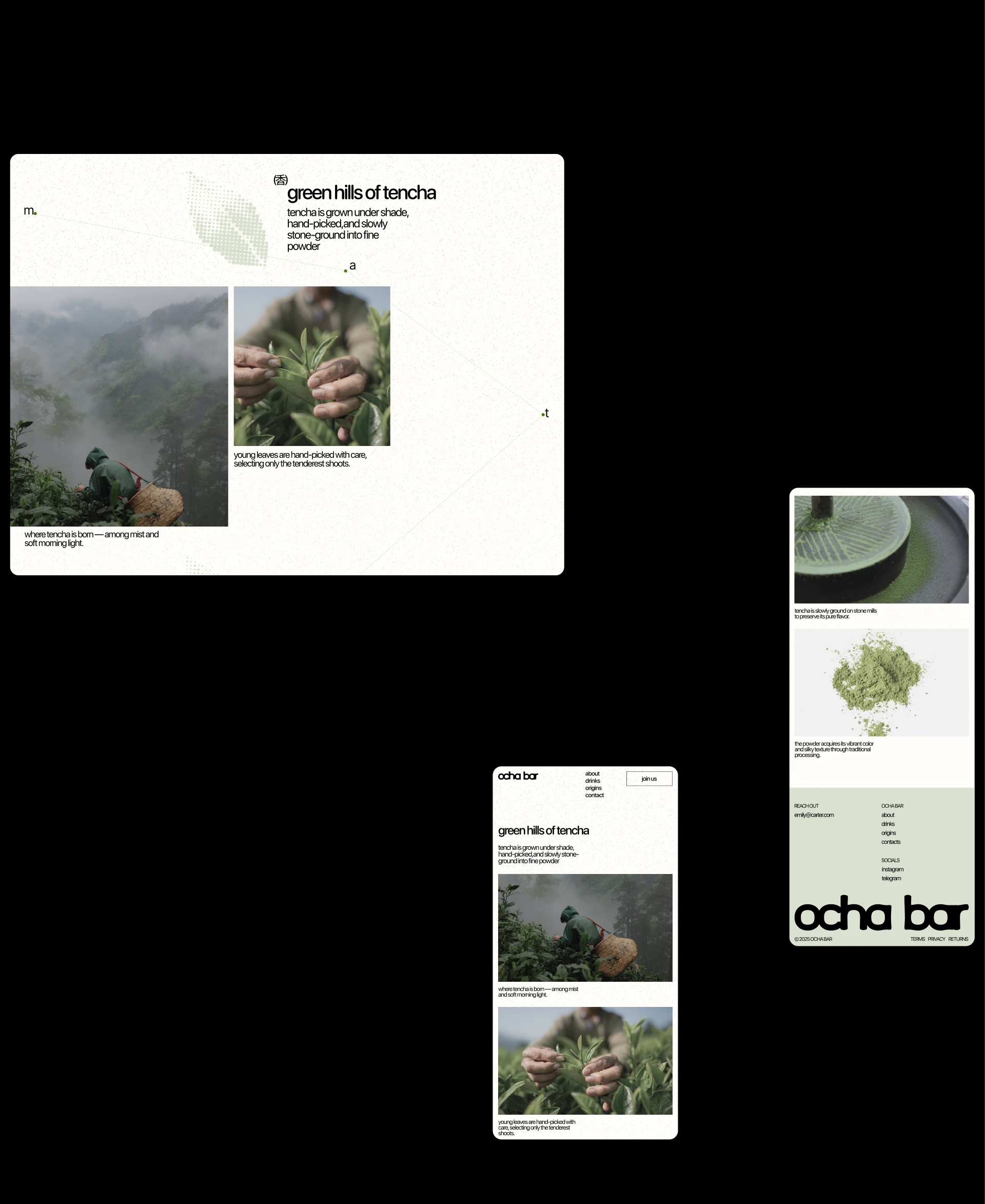 ocha bar - web design — Изображение №8 — Интерфейсы на Dprofile