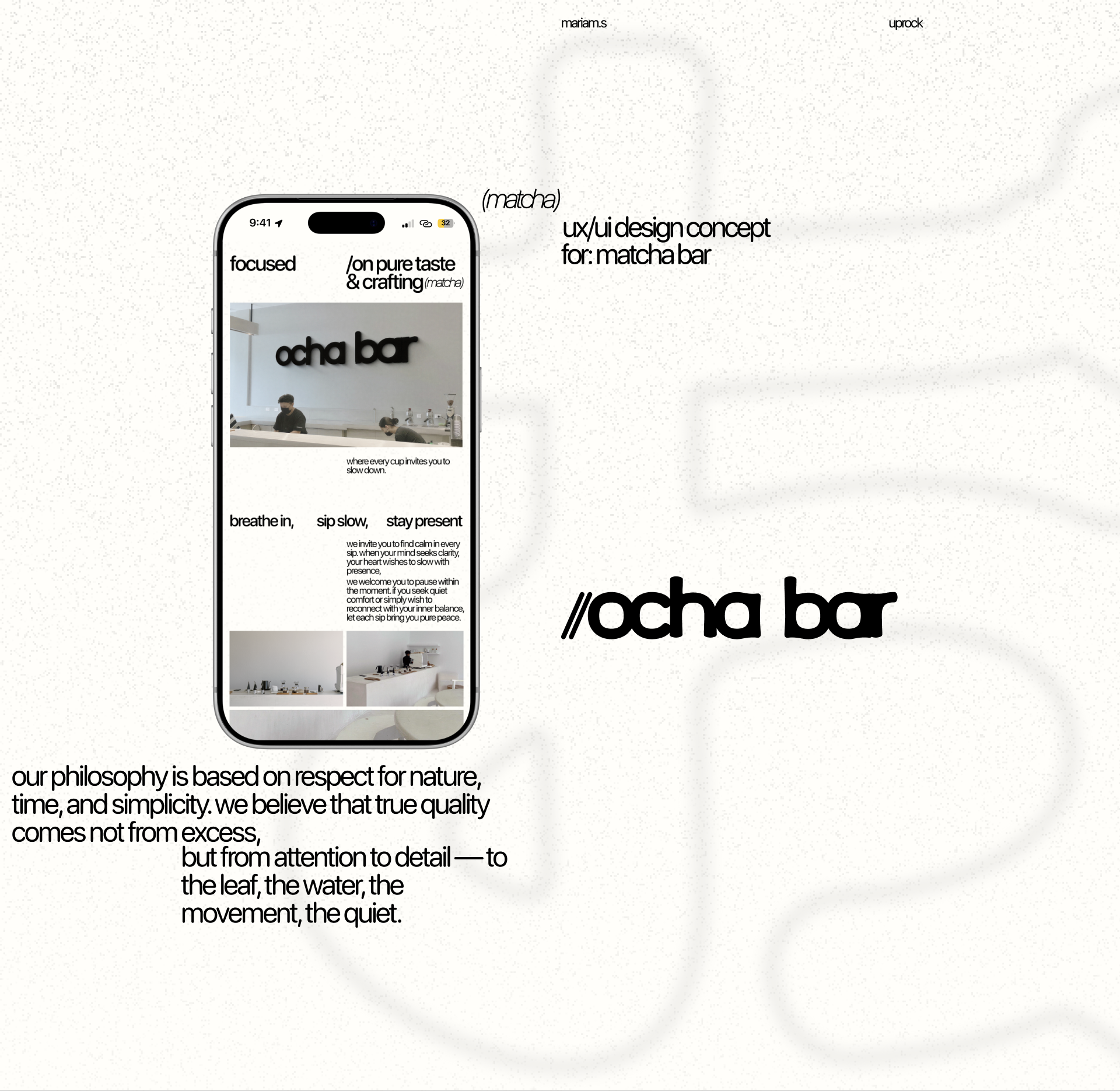 ocha bar - web design — Изображение №1 — Интерфейсы на Dprofile