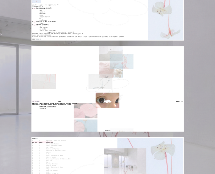 web design concept for photographer на Dprofile