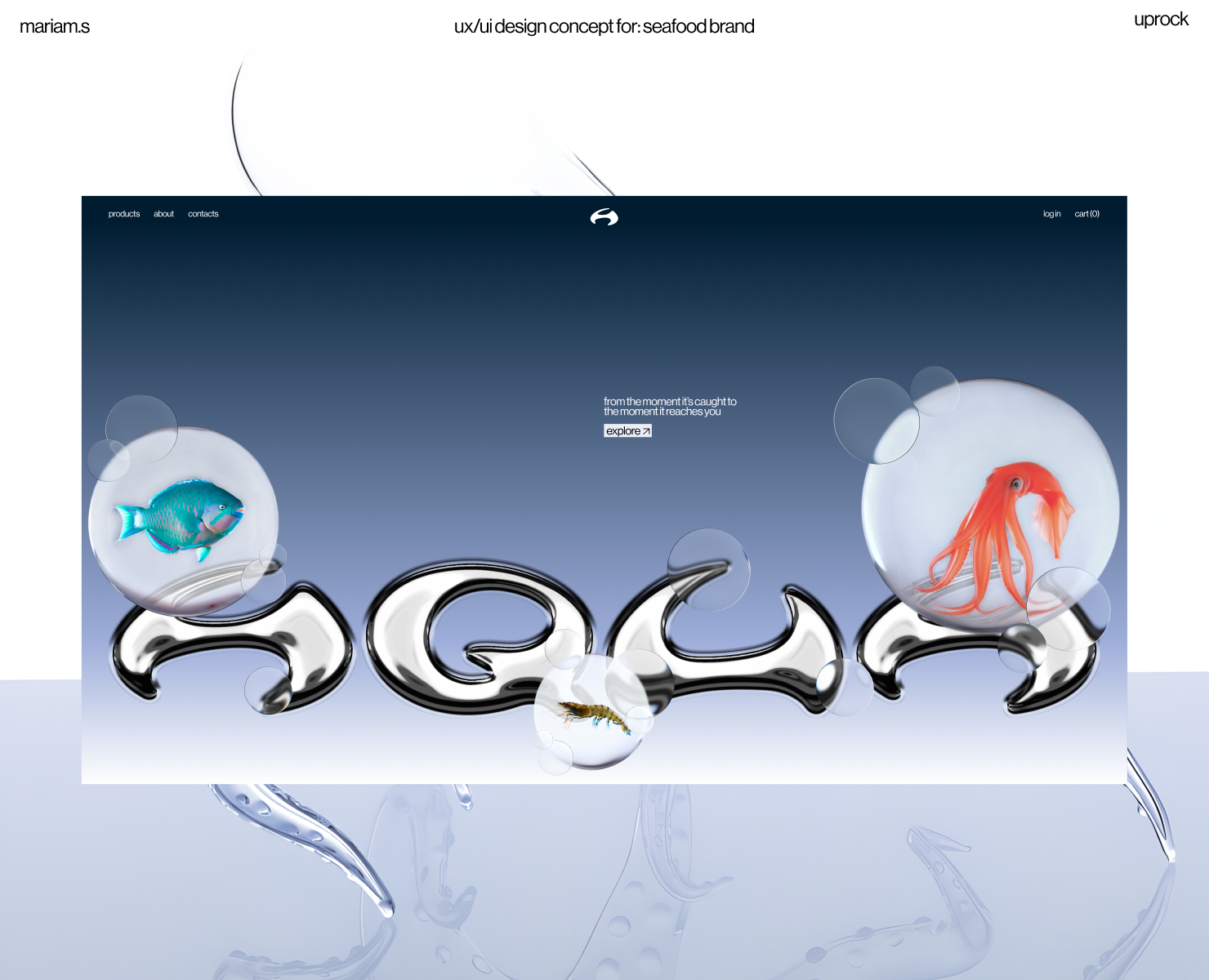 aqua - eCommerce - UX/UI на Dprofile