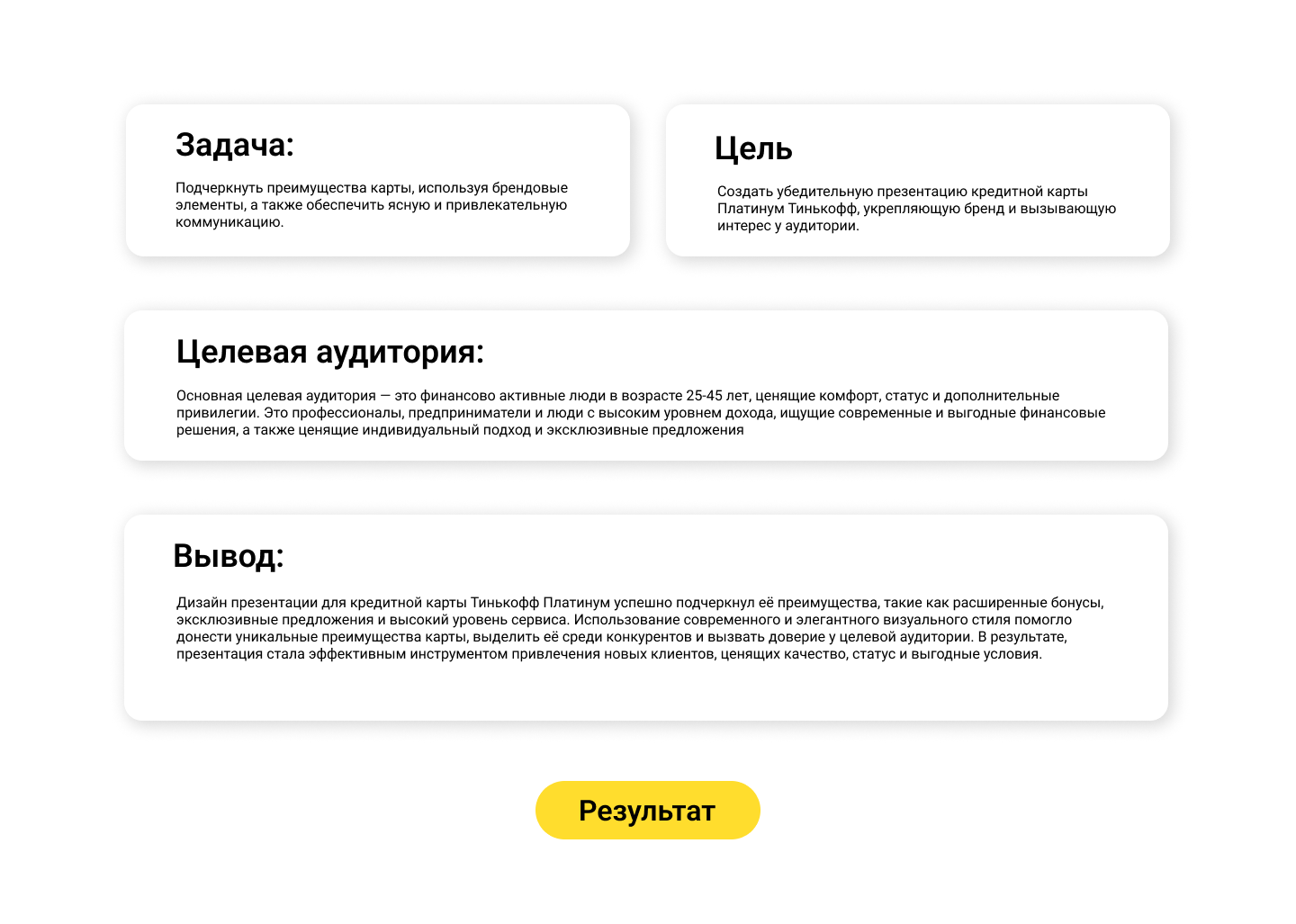 Дизайн презентации для Тинькофф Банка — Изображение №2 — Маркетинг на Dprofile