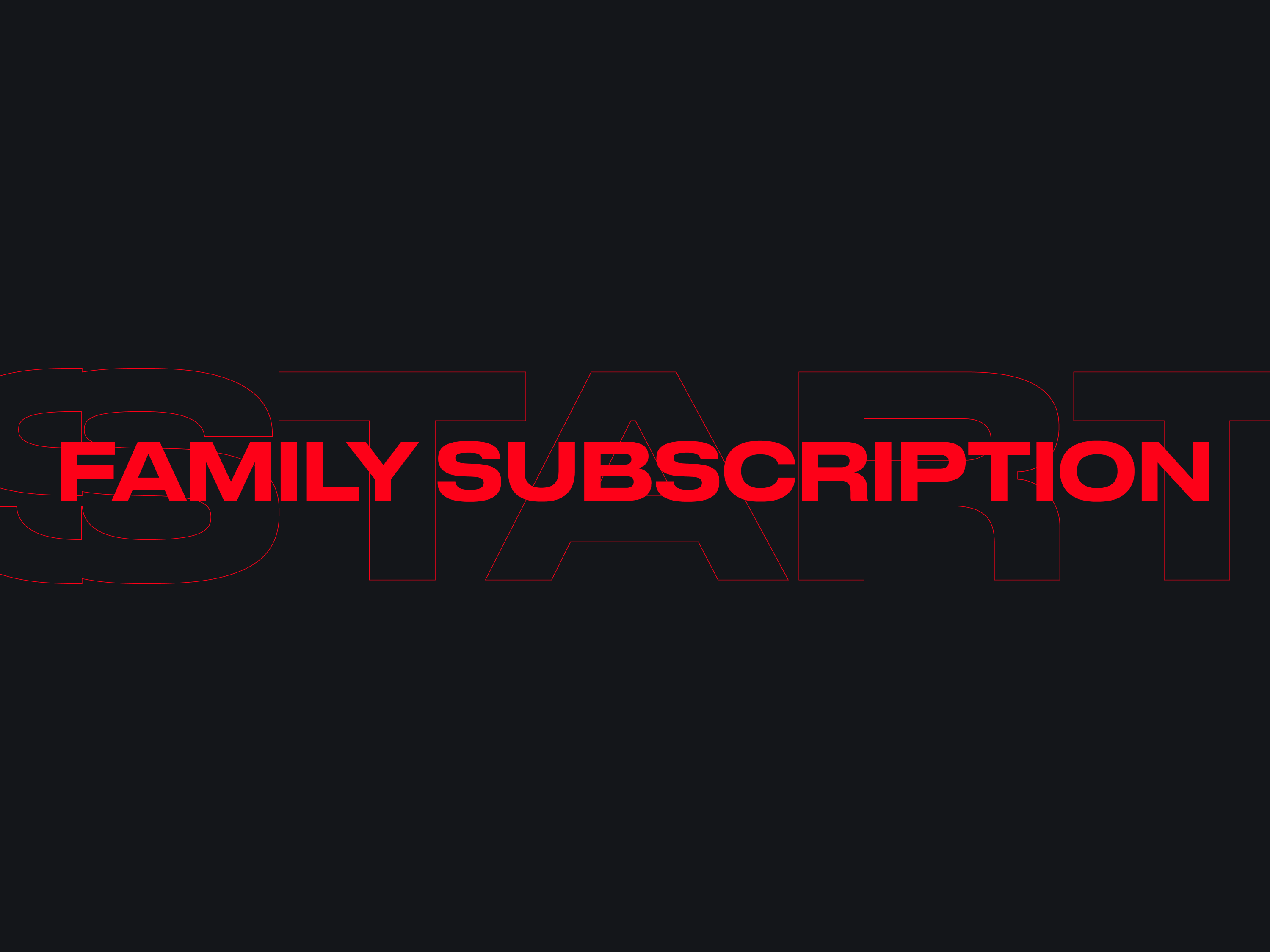 START - Family Subscription — Изображение №1 — Интерфейсы на Dprofile