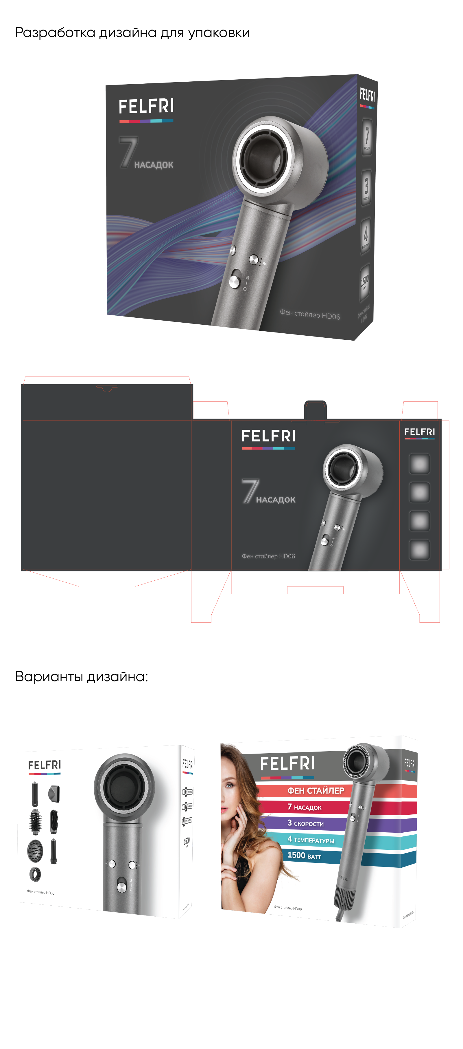 Разработка упаковки для фена — Изображение №1 — Брендинг на Dprofile