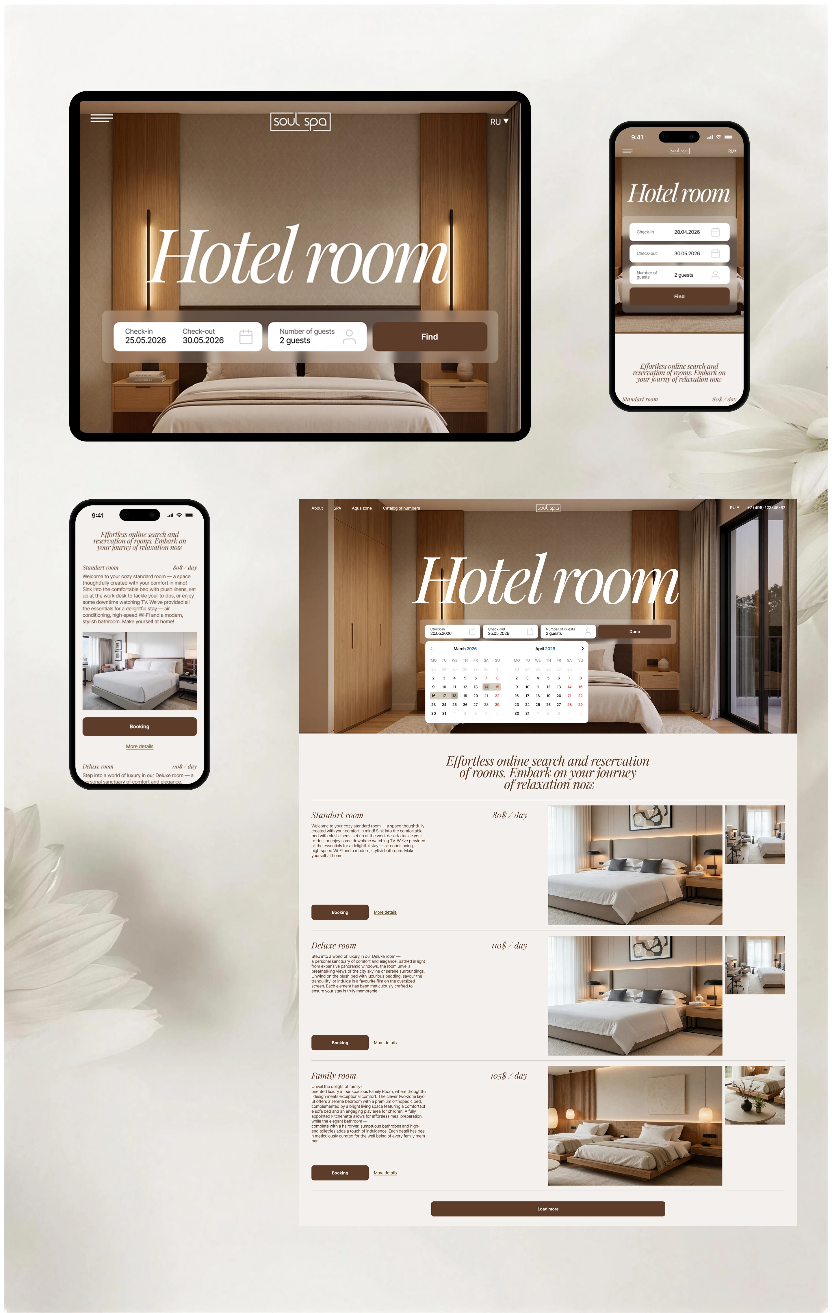 Premium hotel Soul SPA — Изображение №4 — Интерфейсы на Dprofile