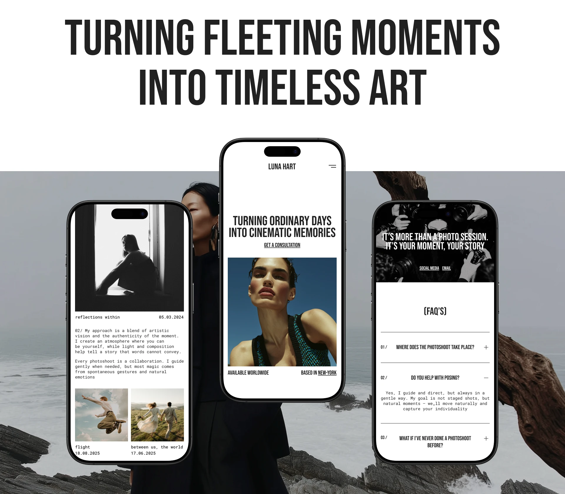 landing page for photographer — Изображение №6 — Интерфейсы на Dprofile