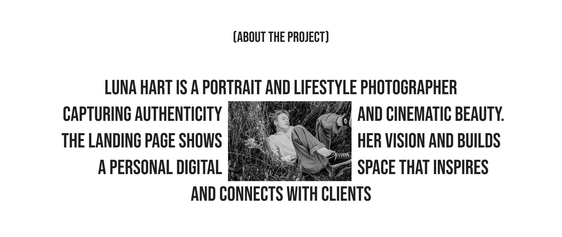 landing page for photographer — Изображение №2 — Интерфейсы на Dprofile