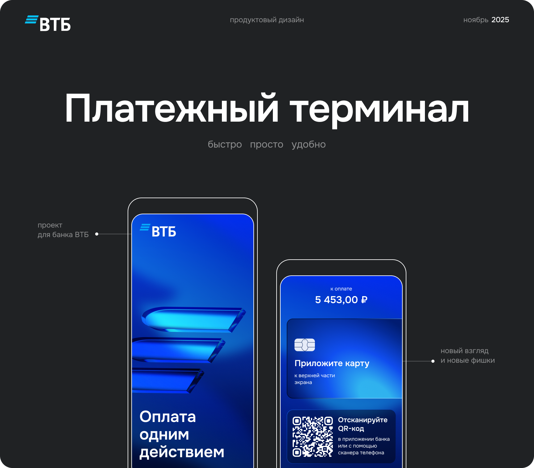 Концепция интерфейса платежного терминала для ВТБ — Изображение №1 — Интерфейсы на Dprofile