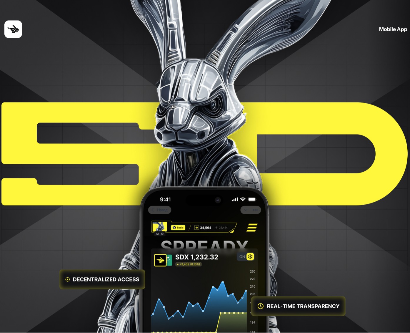 SPREADX - AI Arbitrage App — Интерфейсы, Брендинг на Dprofile