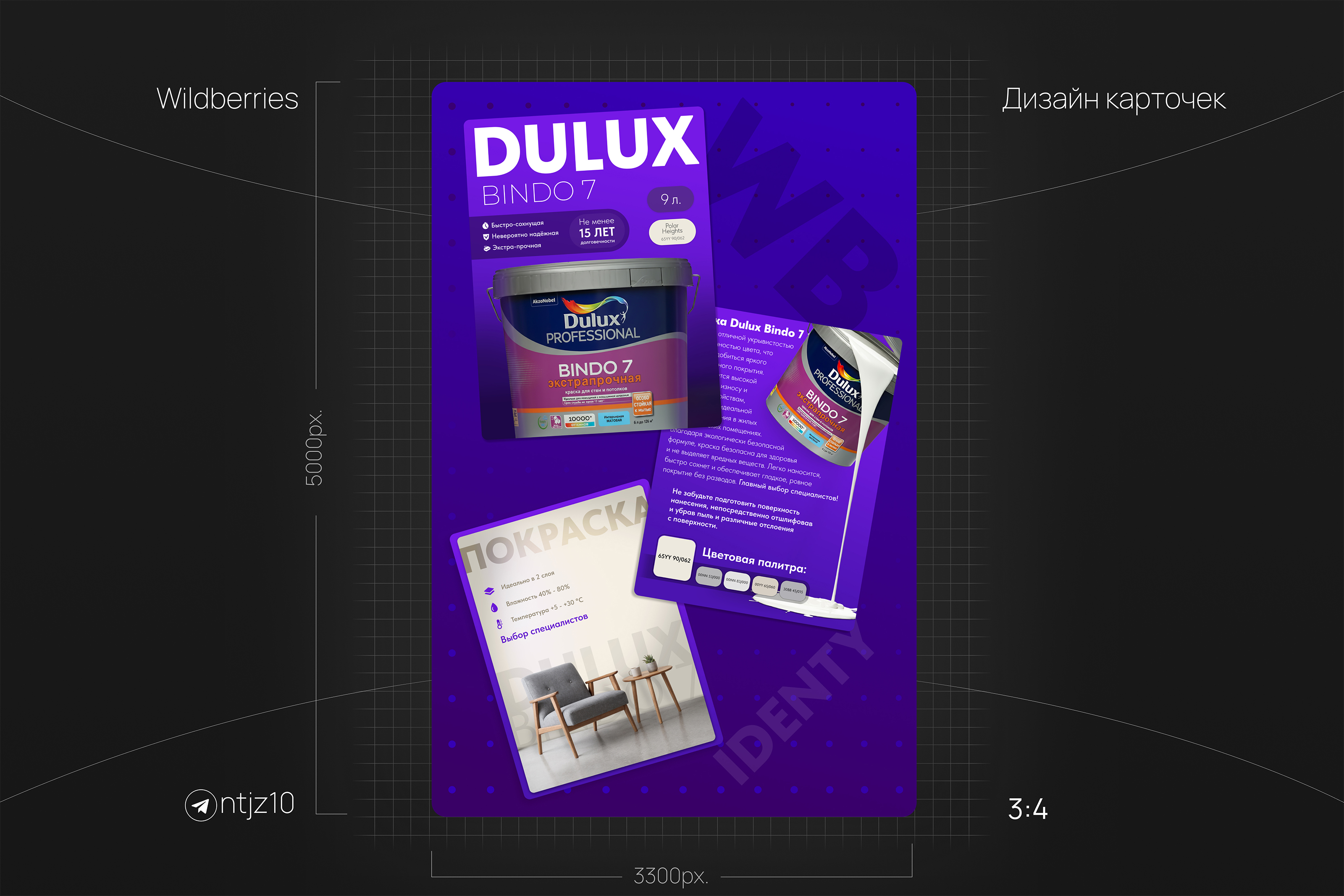 Дизайн карточек для Маркетплейсов — Изображение №3 — Графика, Маркетинг на Dprofile