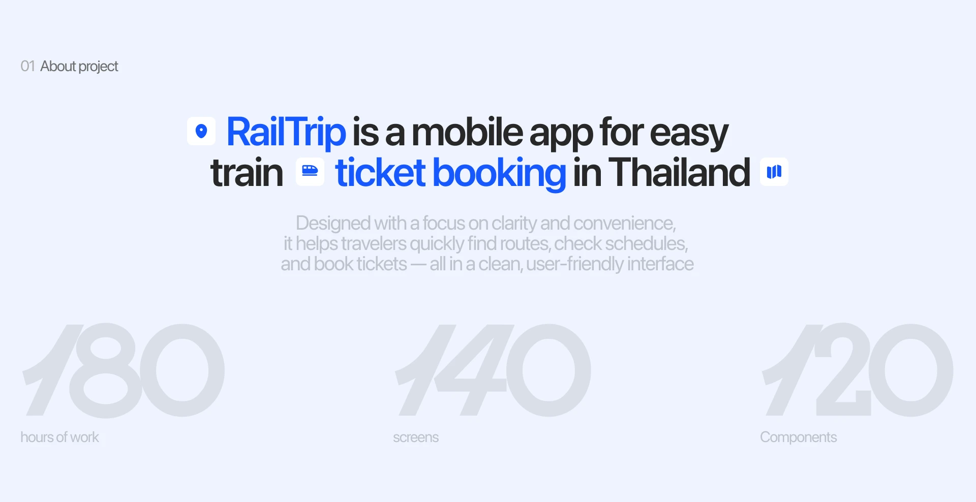 Rail Trip — Booking App | UI UX Design — Изображение №2 — Интерфейсы на Dprofile
