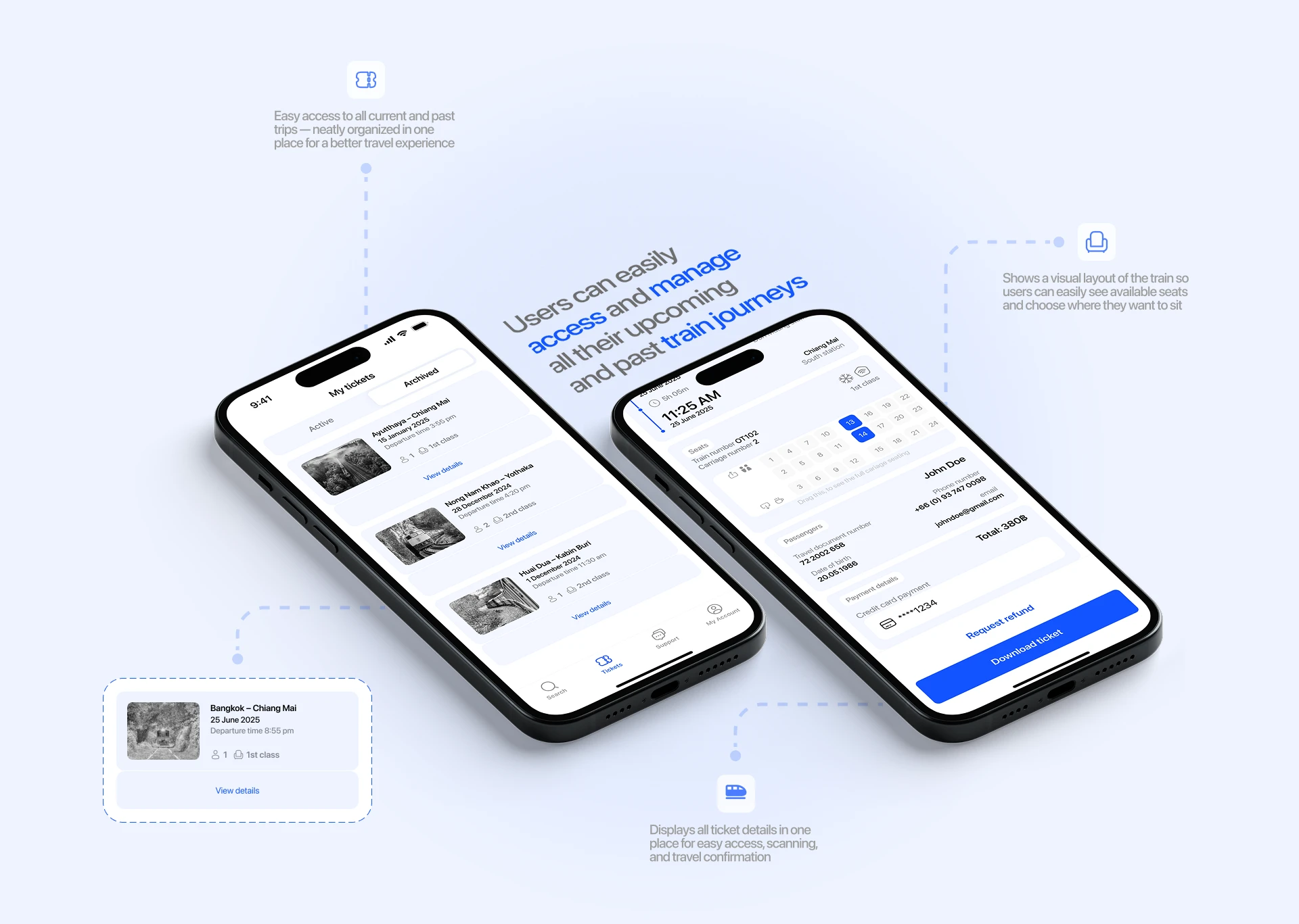 Rail Trip — Booking App | UI UX Design — Изображение №16 — Интерфейсы на Dprofile