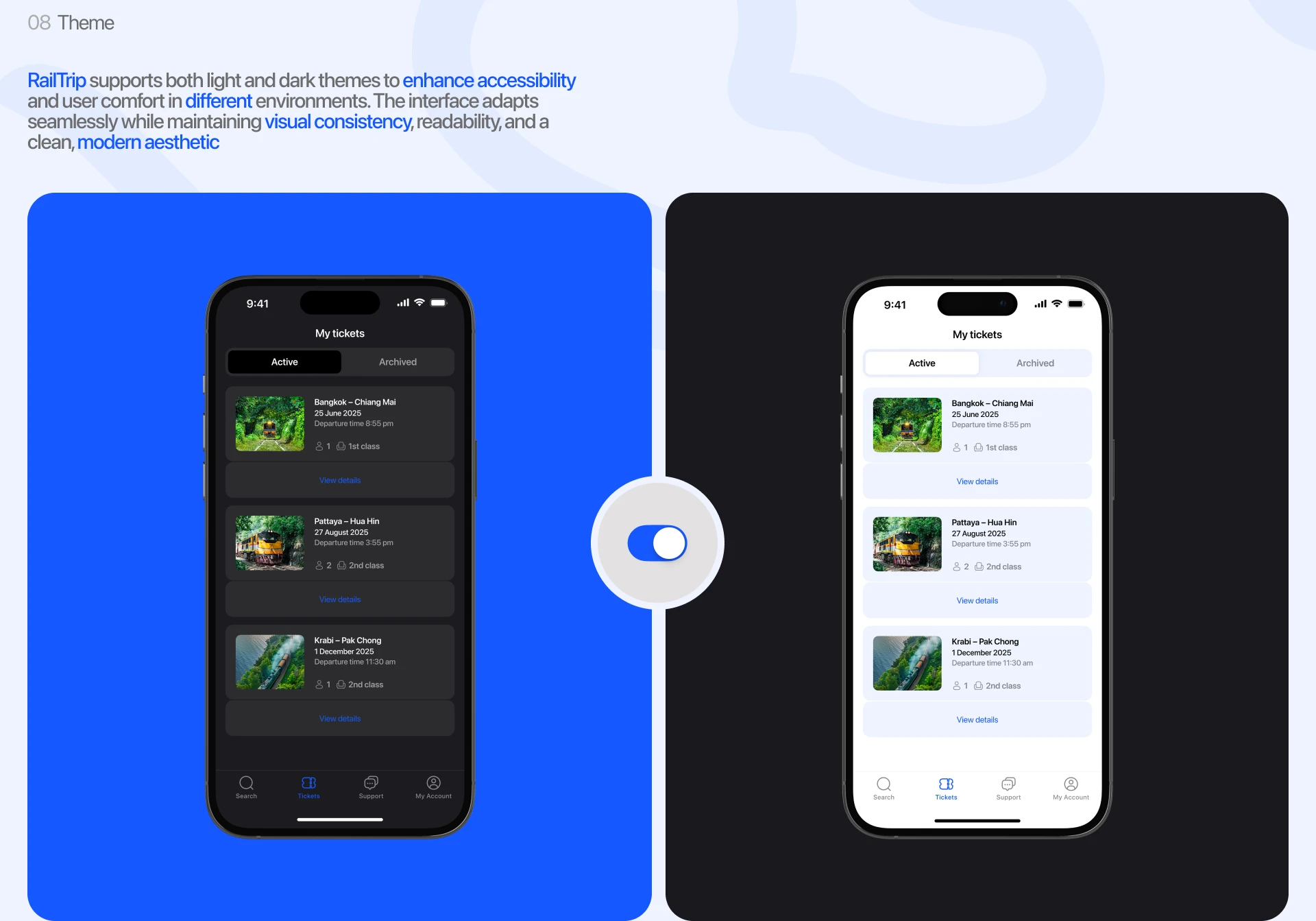 Rail Trip — Booking App | UI UX Design — Изображение №15 — Интерфейсы на Dprofile