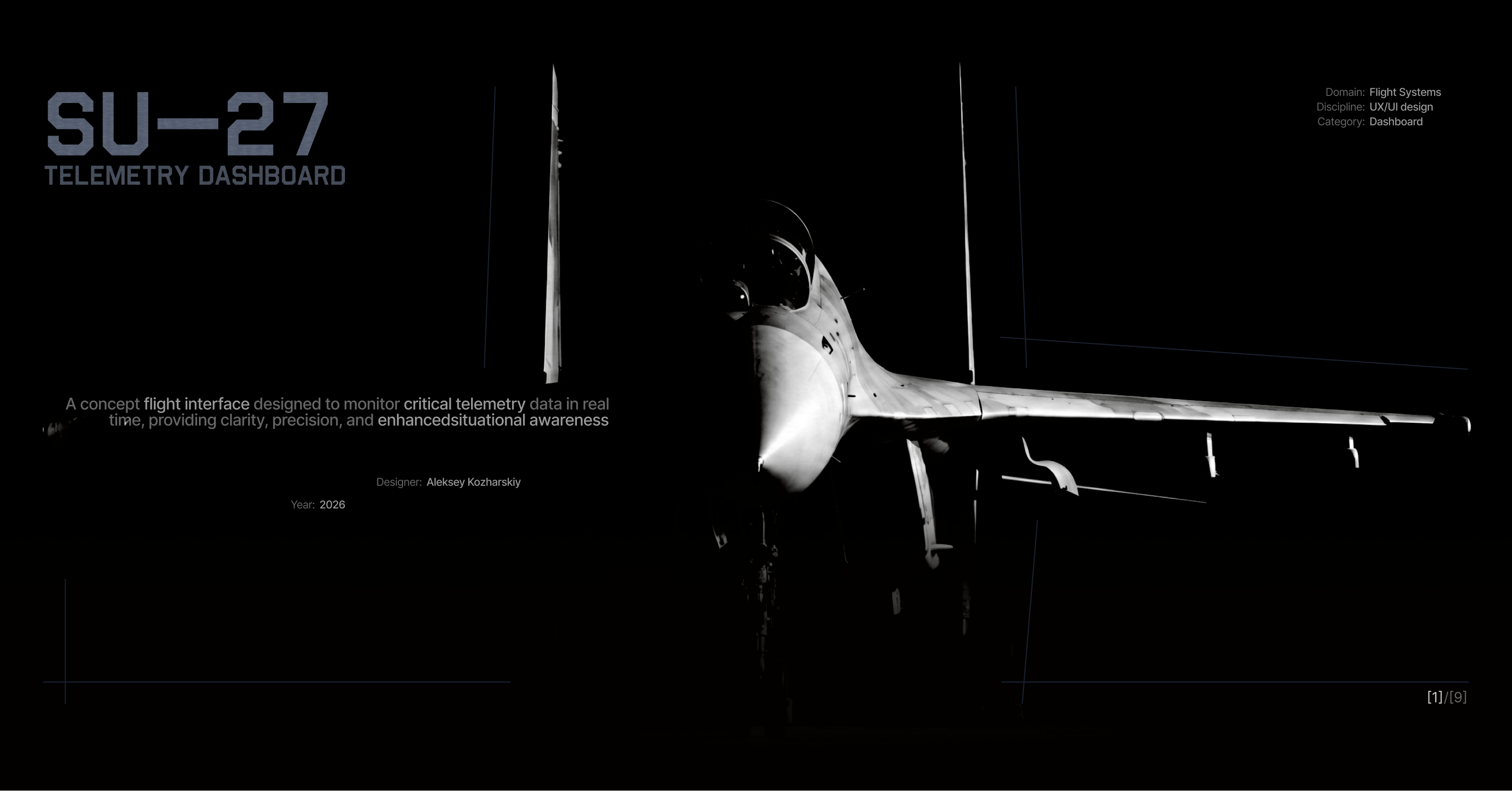 Su-27 Flight Telemetry Dashboard — Изображение №1 — Интерфейсы на Dprofile