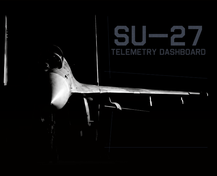 Su-27 Flight Telemetry Dashboard на Dprofile