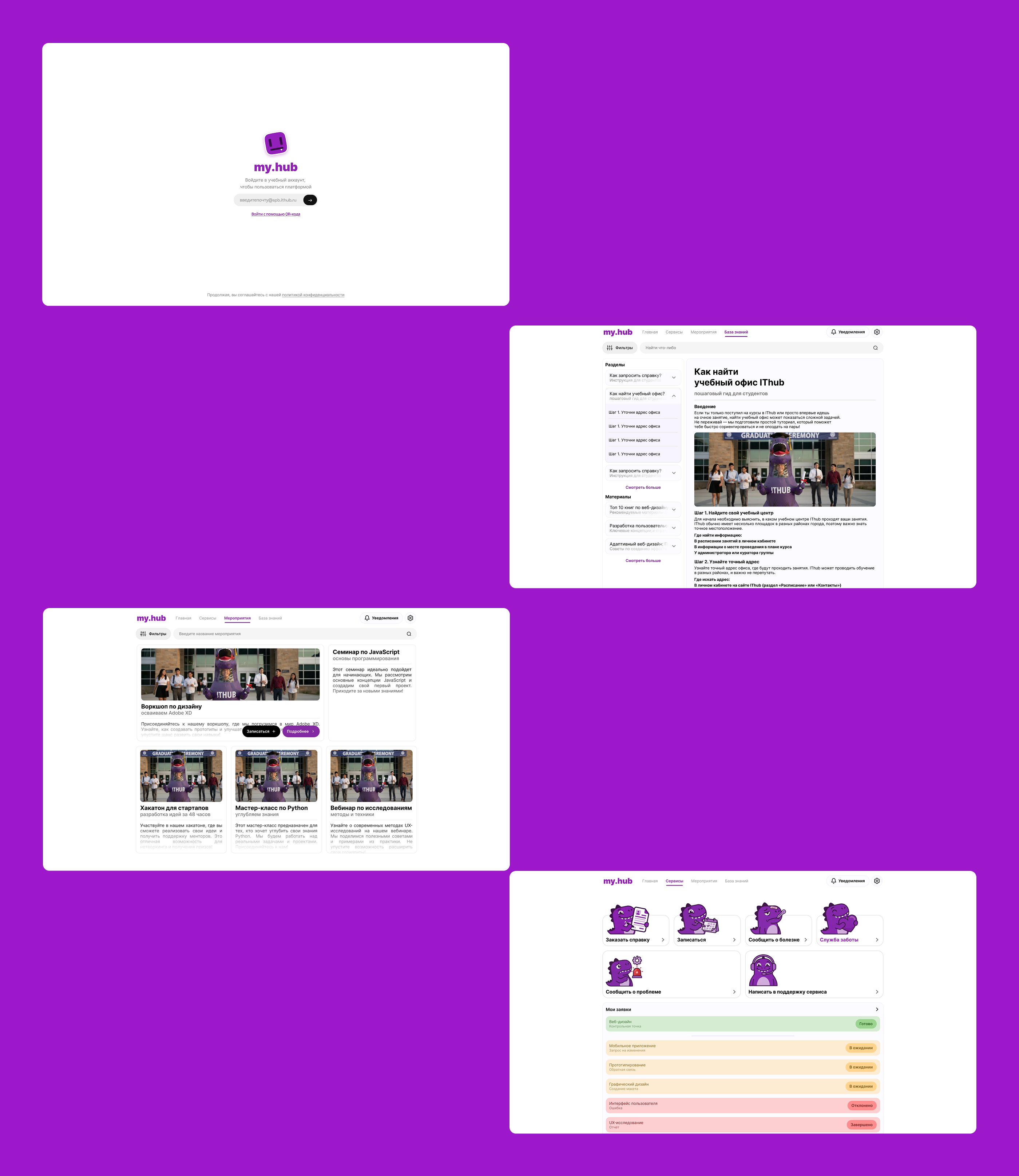 My.Hub /  Веб-сервис UX/UI — Изображение №4 — Интерфейсы на Dprofile