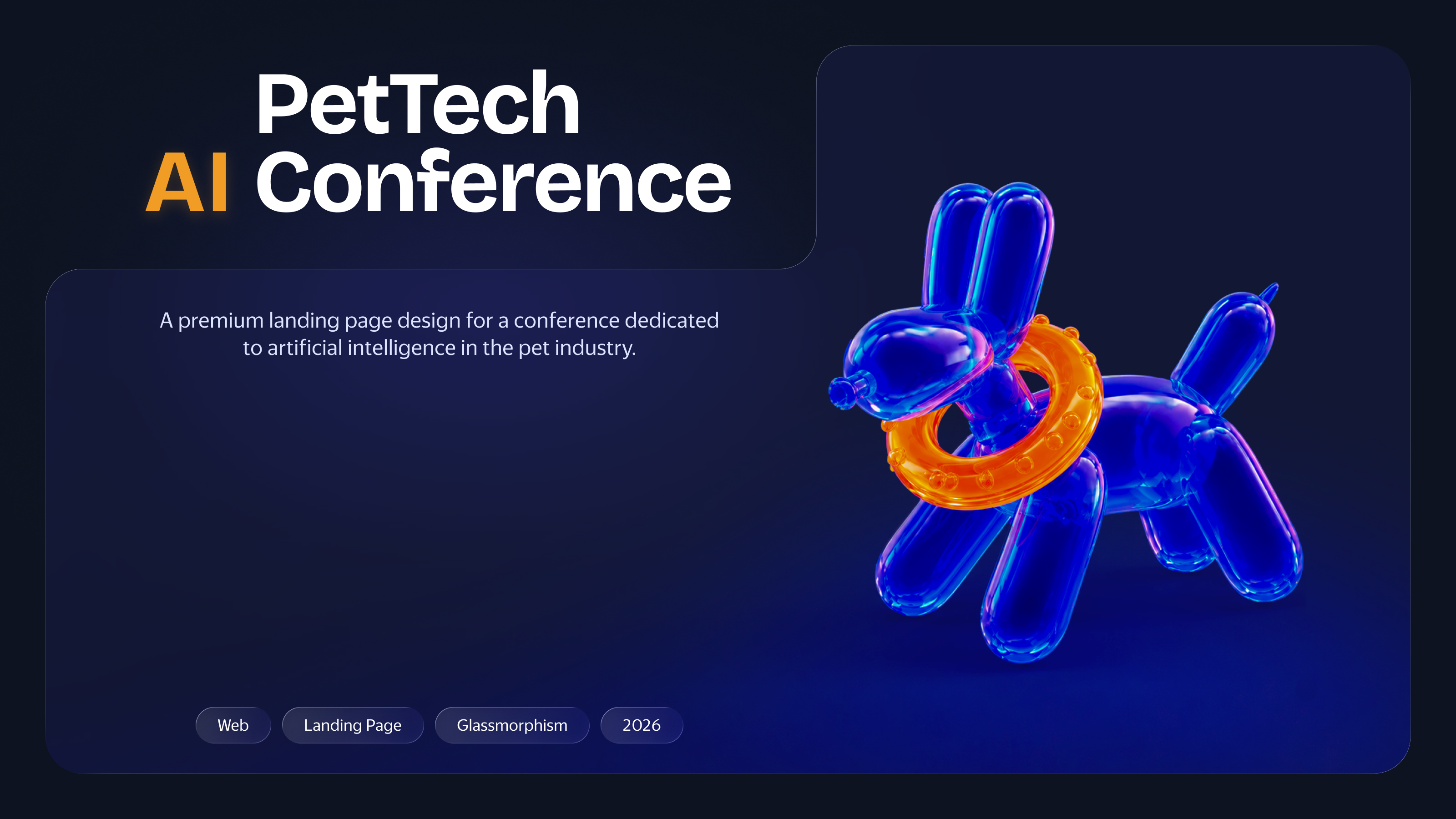 PetDay — Landing Page for PetTech Conference — Изображение №1 — Интерфейсы, Нейро на Dprofile