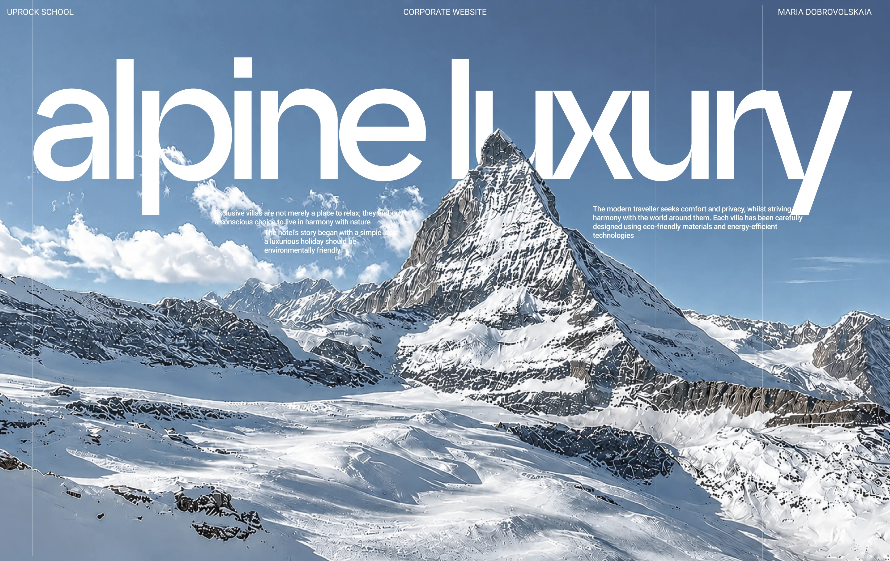 Alpine luxury | Corporate website — Изображение №1 — Интерфейсы, Нейро на Dprofile