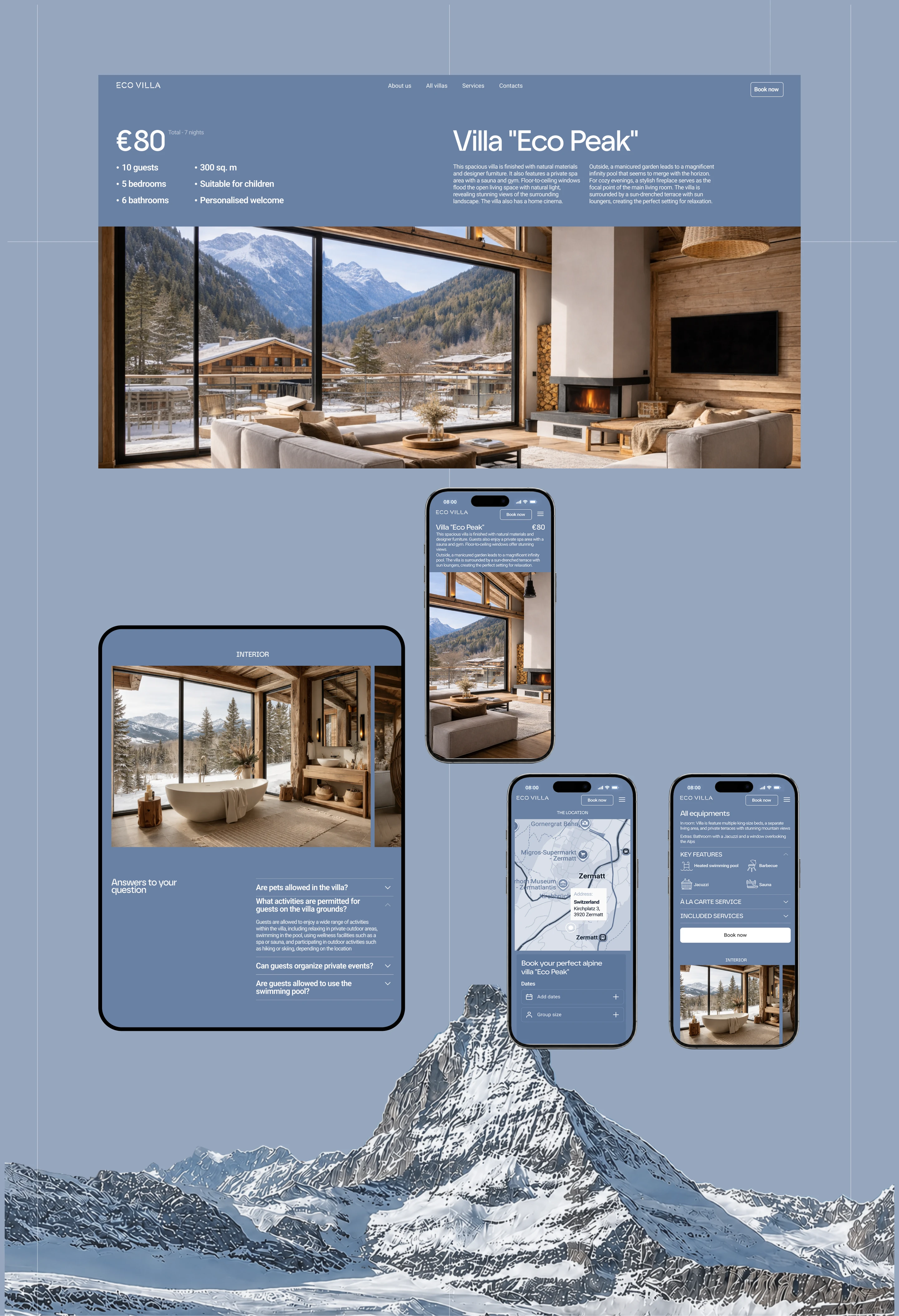 Alpine luxury | Corporate website — Изображение №5 — Интерфейсы, Нейро на Dprofile