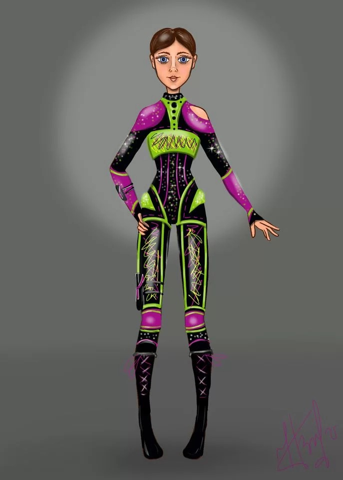 эскиз для танцевального костюма — Изображение №1 — Иллюстрация на Dprofile