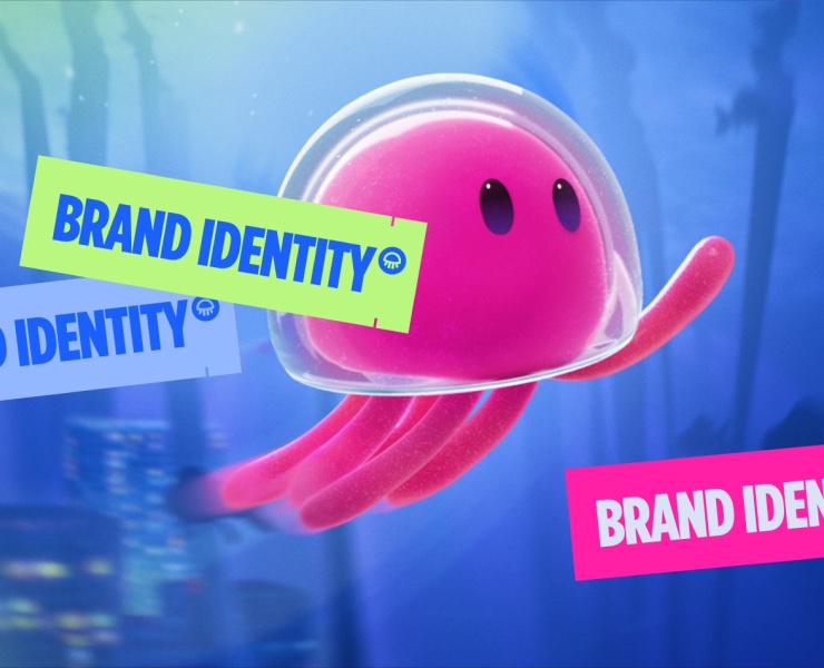 Айдентика и дизайн персонажа для Jellyverse на Dprofile