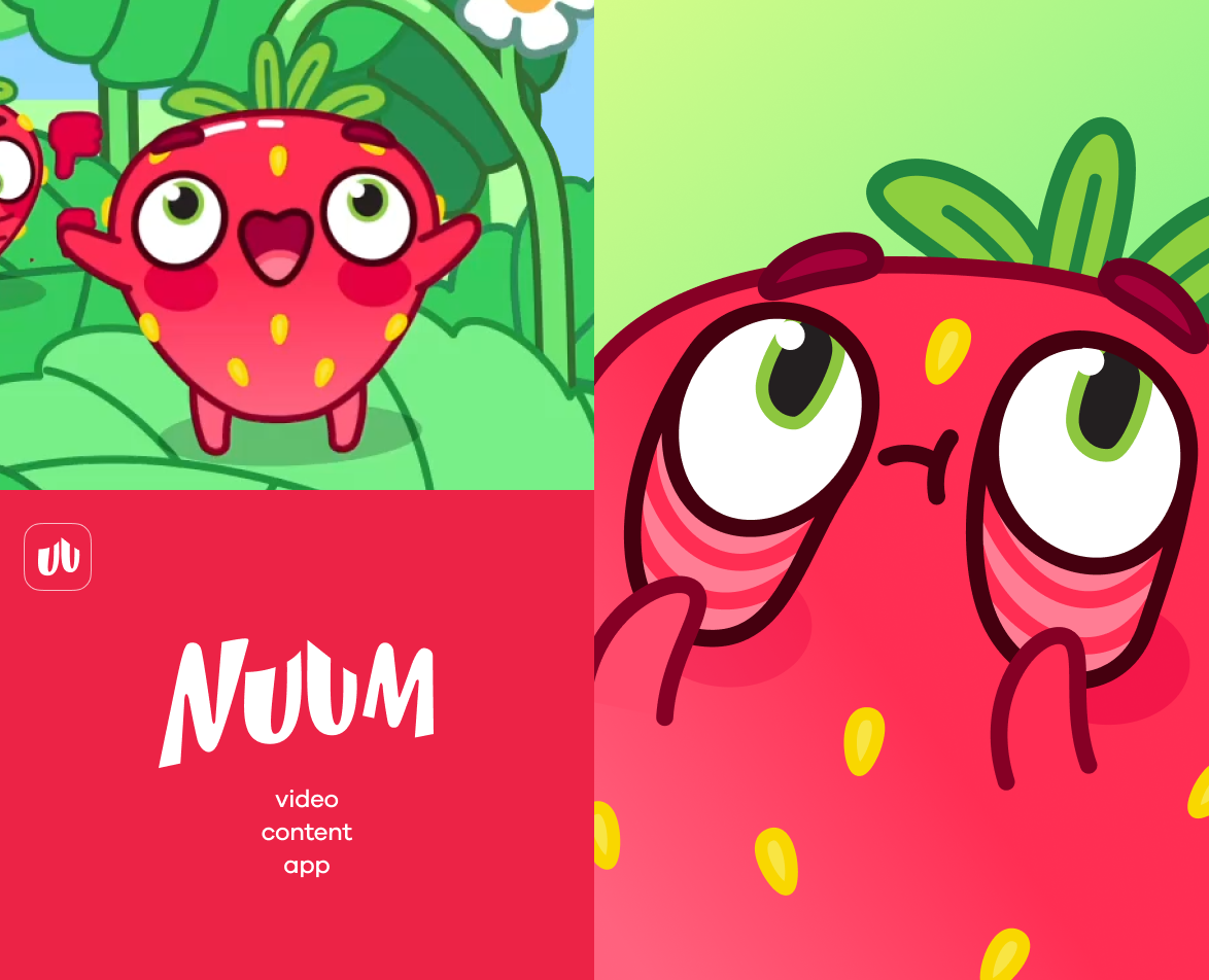 Дизайн персонажей и анимация для стикерпаков NUUM — Иллюстрация, Анимация на Dprofile