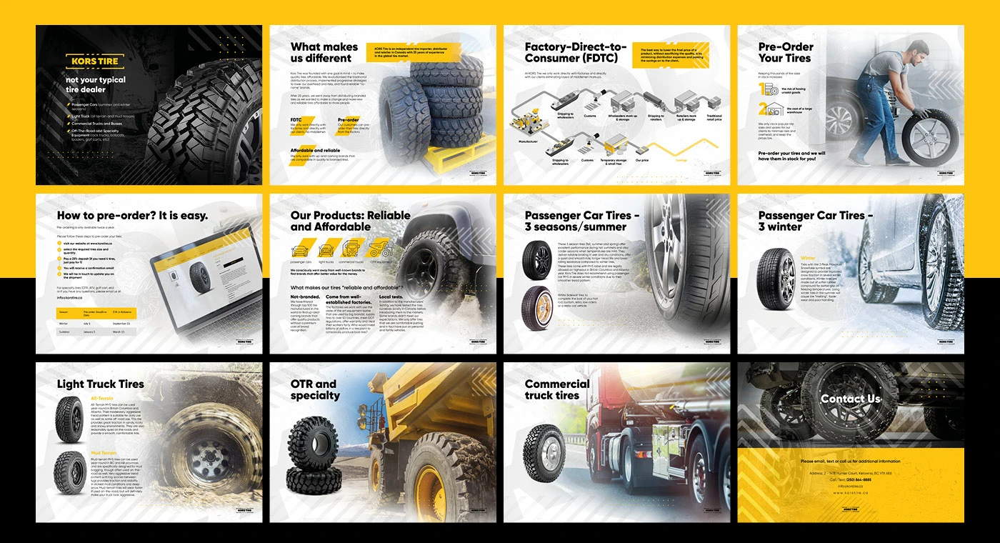 Фирменный стиль и упаковка бизнеса для шинной компании — Изображение №4 — Брендинг, Маркетинг на Dprofile