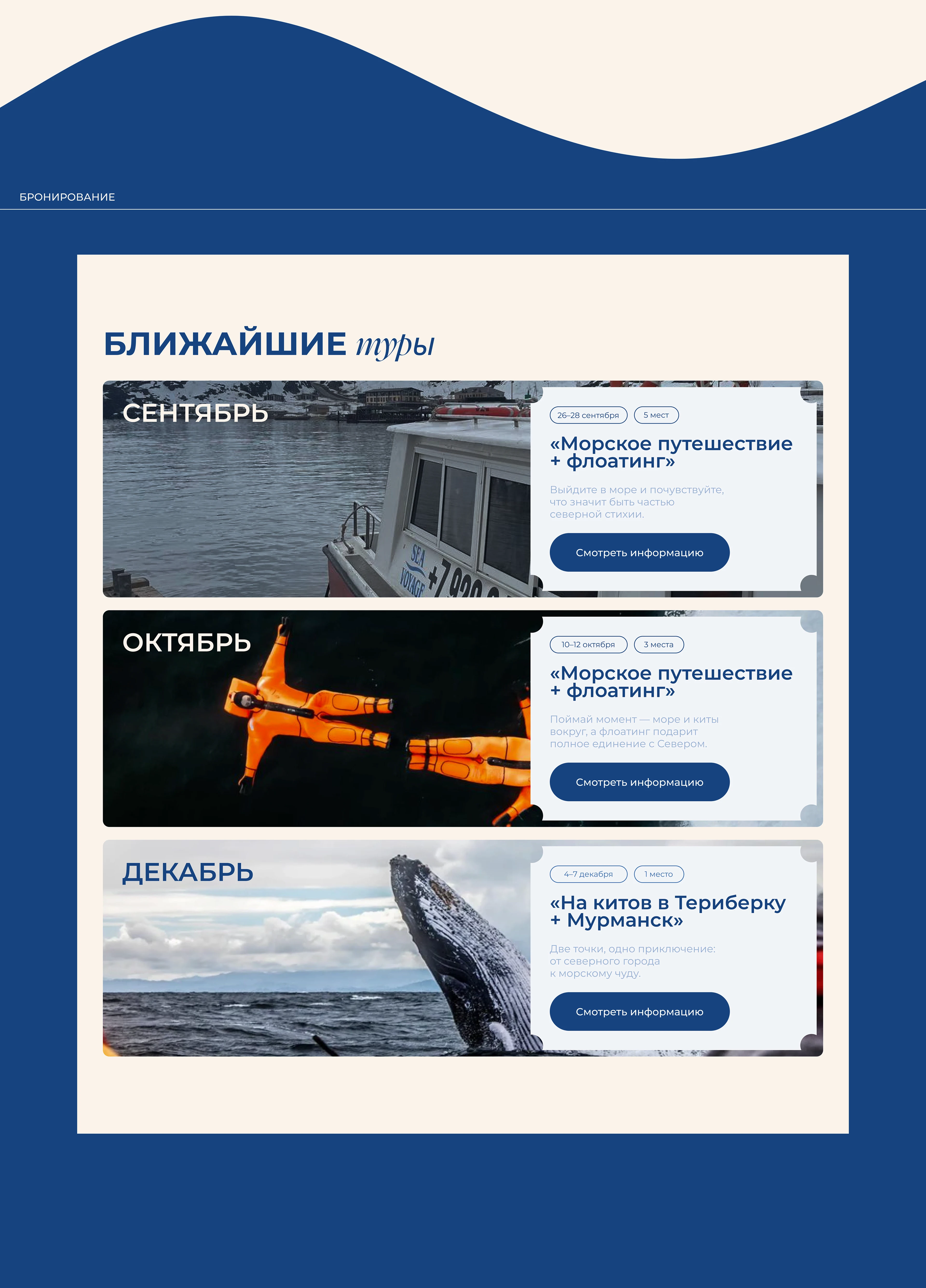 Лендинг | Тур в Териберку — Изображение №11 — Интерфейсы, Брендинг на Dprofile